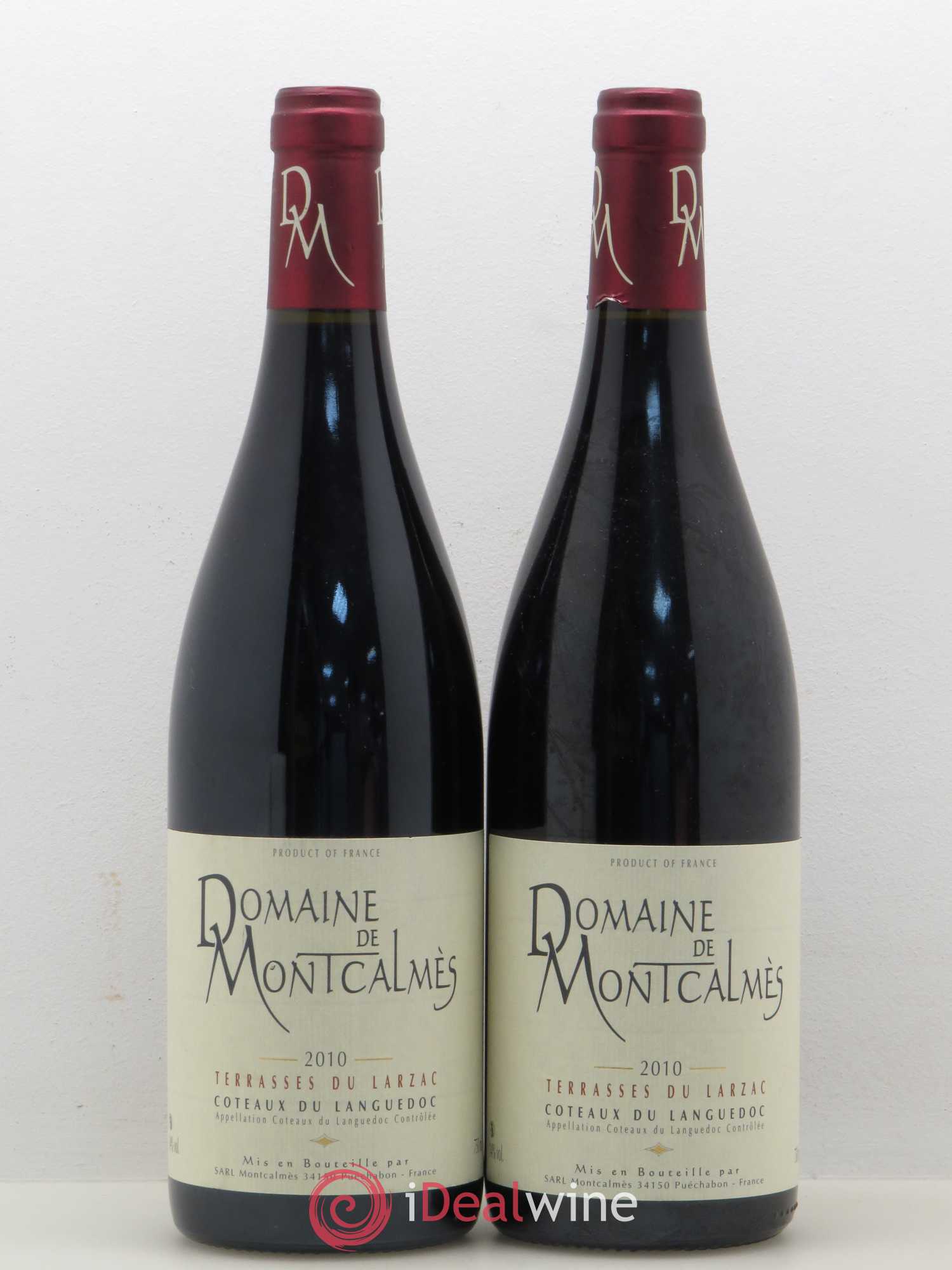 Terrasses du Larzac Domaine de Montcalmès Frédéric Pourtalié 2010 - Lot de 2 bouteilles - 0
