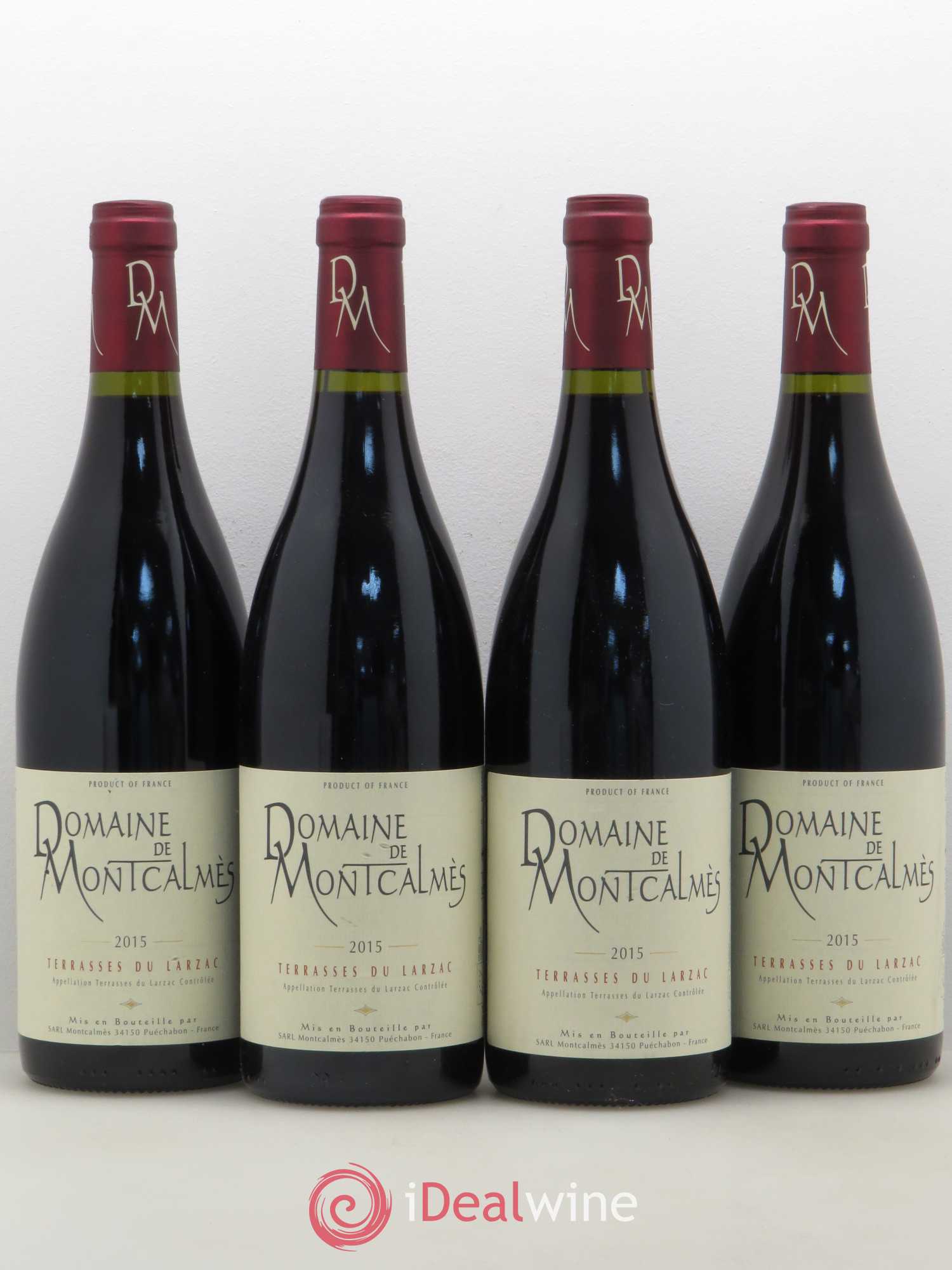 Terrasses du Larzac Domaine de Montcalmès Frédéric Pourtalié 2015 - Lot de 4 bouteilles - 0