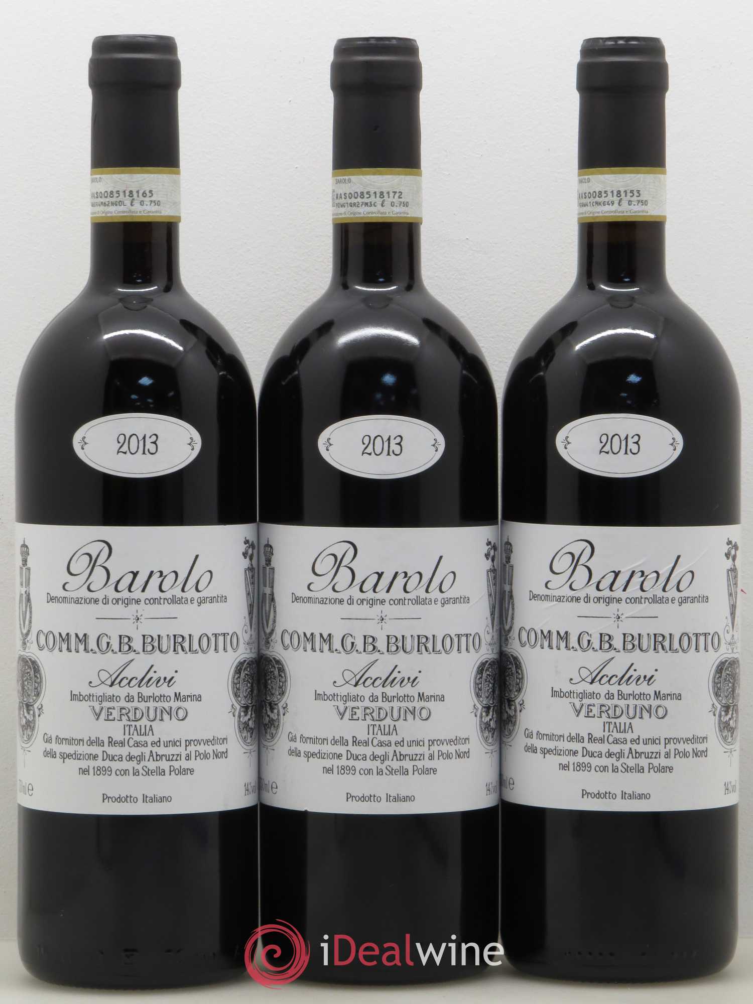 Barolo Acclivi Comm. G.B. Burlotto 2013 - Posten von 3 Flaschen - 0