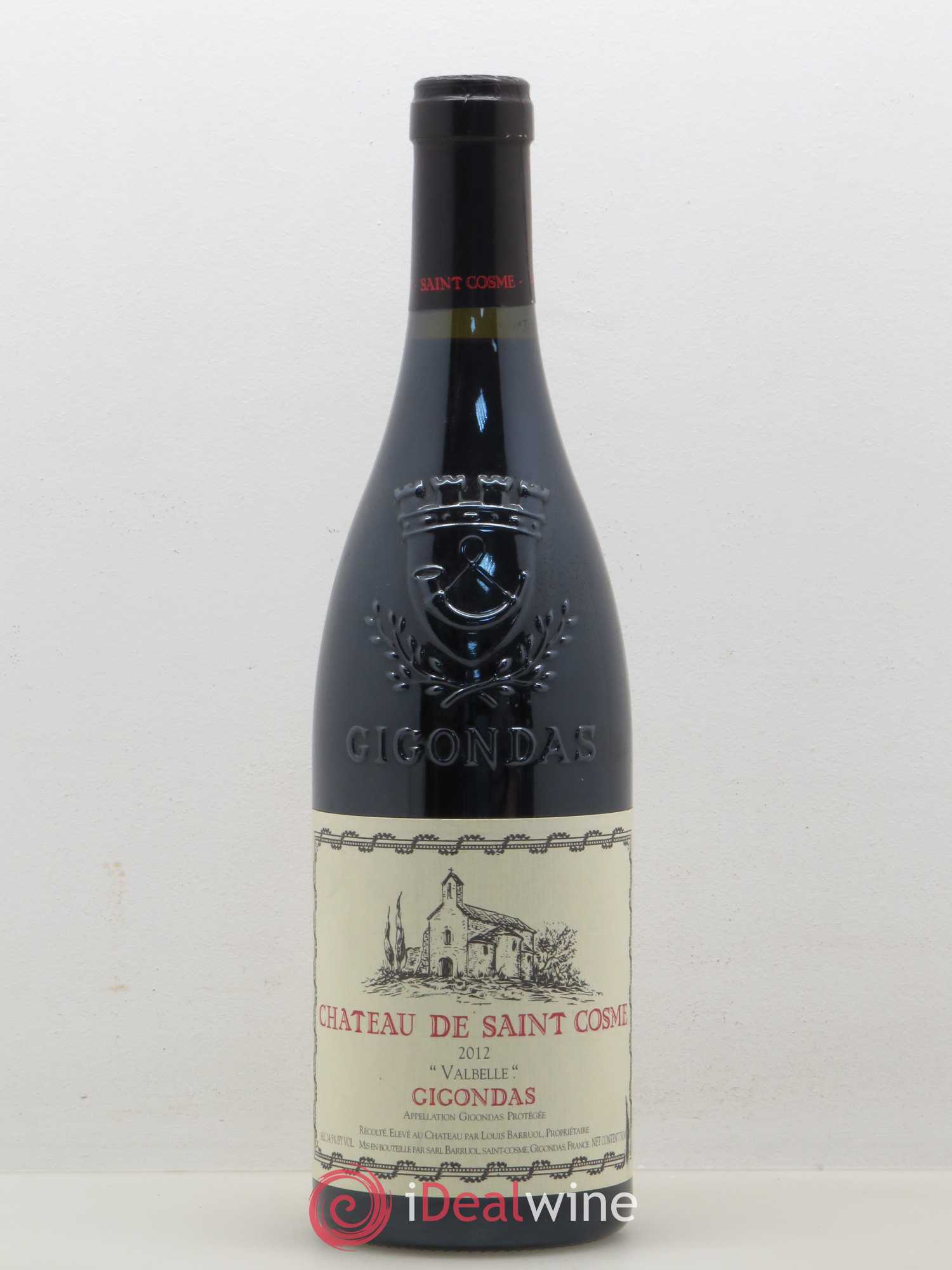Gigondas Valbelle Château de Saint Cosme 2012 - Posten von 1 Flasche - 0