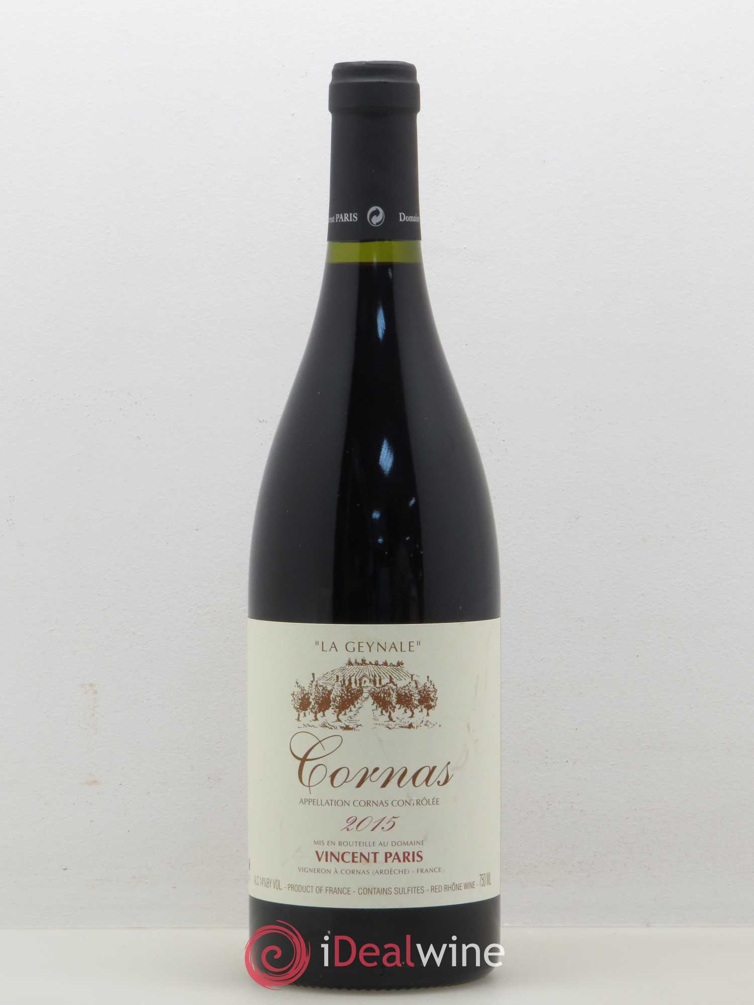 Cornas La Geynale Vincent Paris 2015 - Lot de 1 bouteille - 0