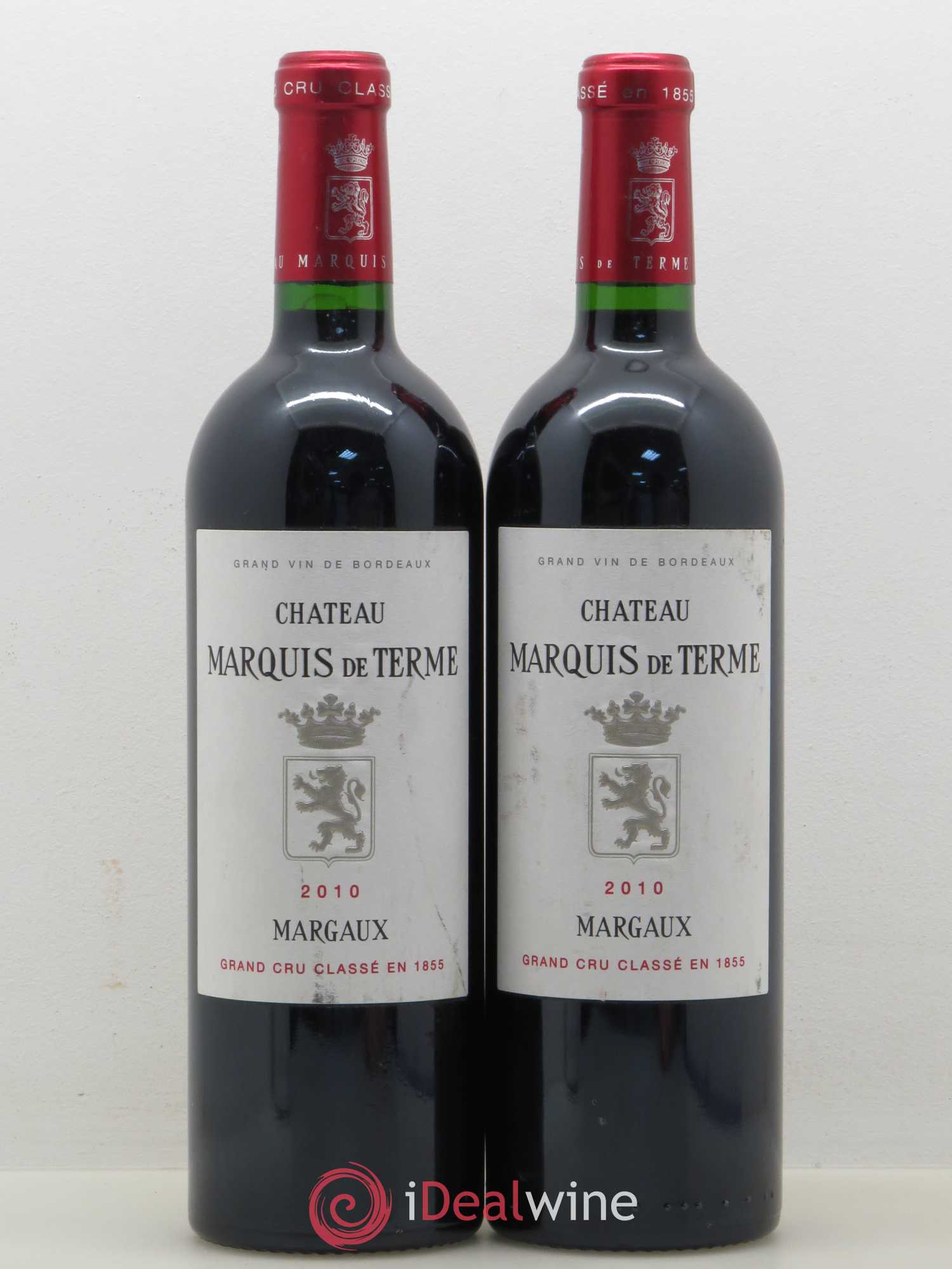 Château Marquis de Terme 4ème Grand Cru Classé 2010 - Lot de 2 bouteilles - 0