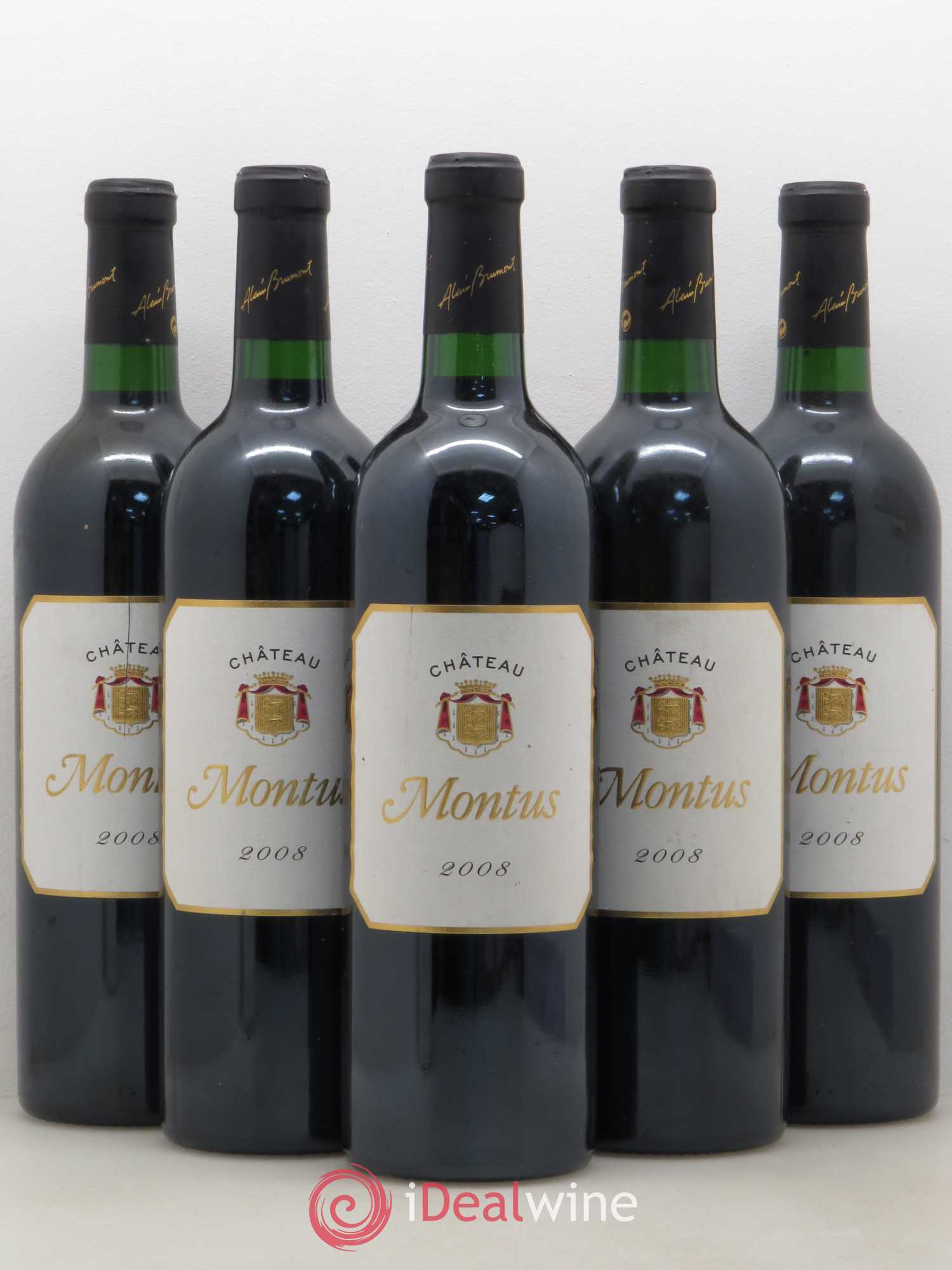 Madiran Château Montus Alain Brumont 2008 - Lot de 5 bouteilles - 0