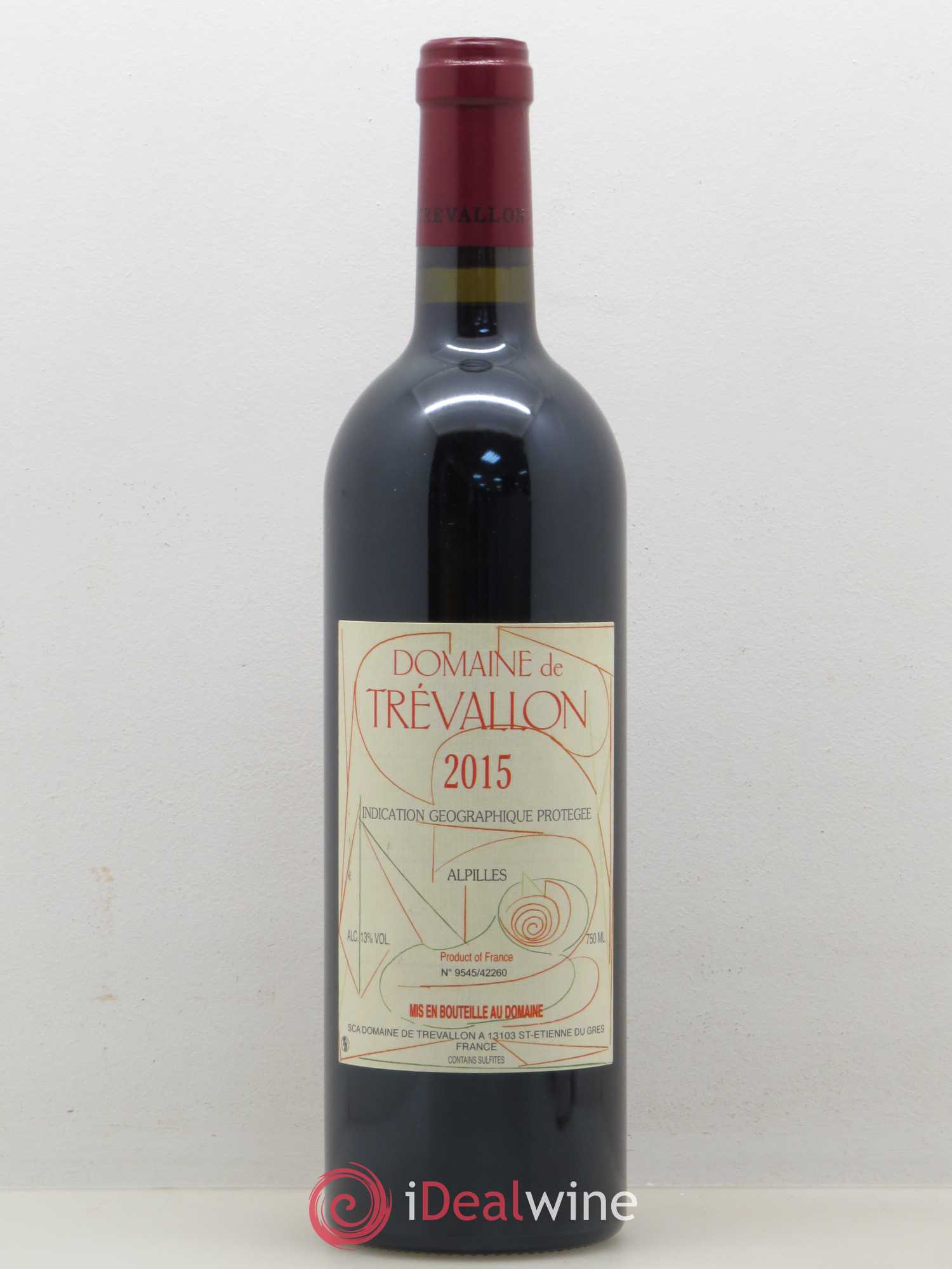Alpilles Trévallon (Domaine de) Eloi Dürrbach 2015 - Lot de 1 bouteille - 0