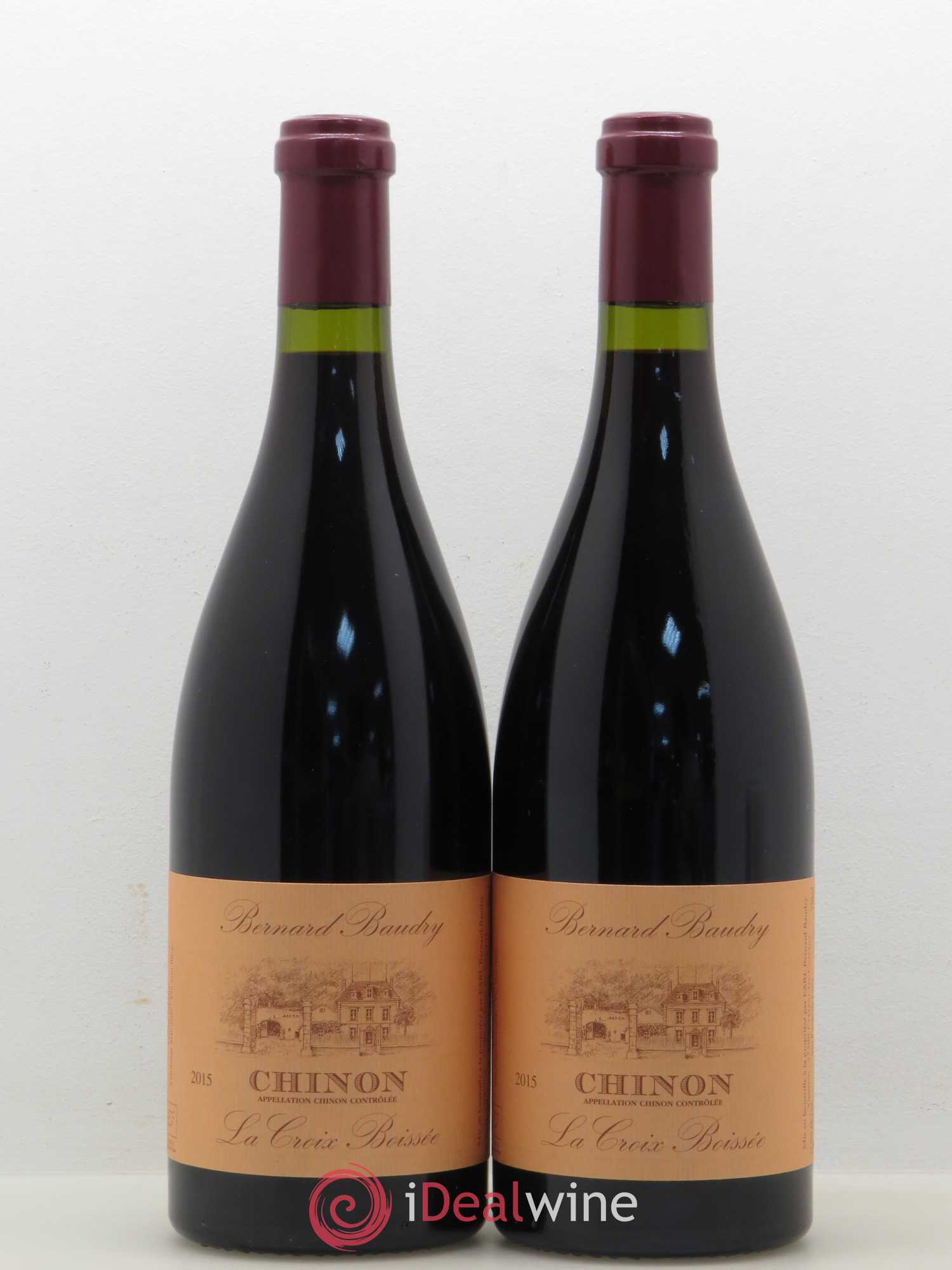 Chinon La Croix Boissée Bernard Baudry 2015 - Lot de 2 bouteilles - 0