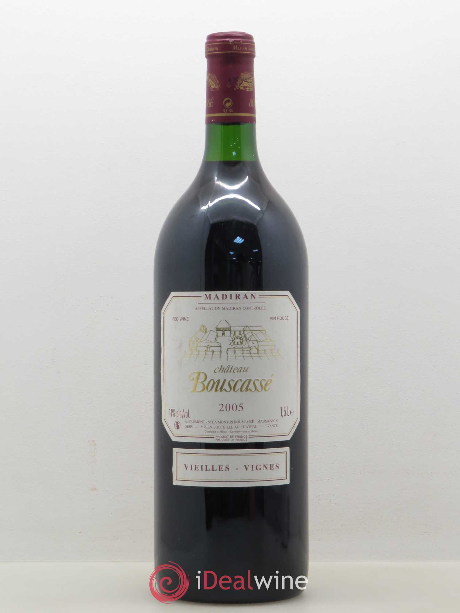 Madiran Vieilles Vignes Château Bouscassé - Alain Brumont 2005 - Lot de 1 magnum - 0