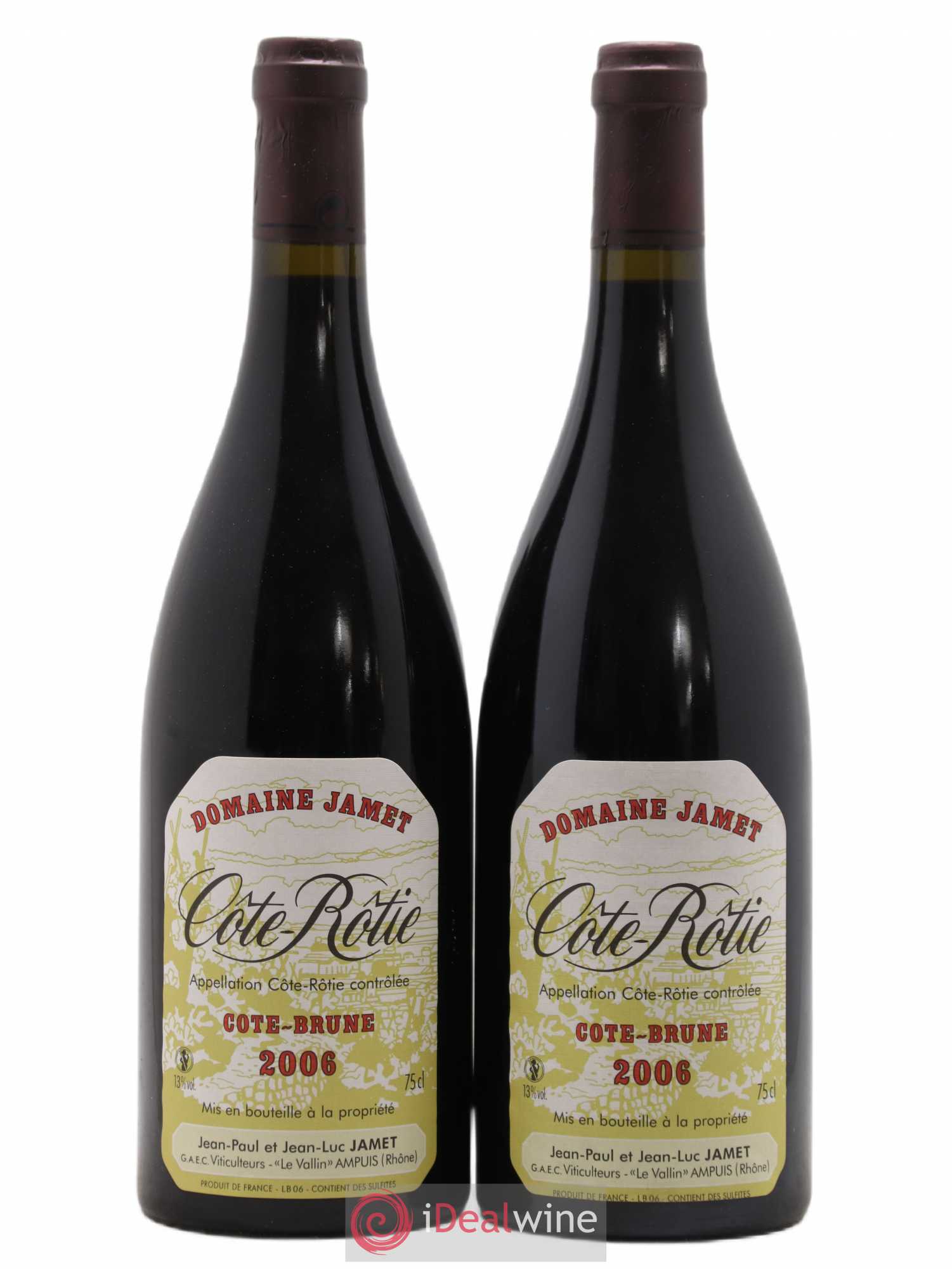 Côte-Rôtie Côte Brune Jamet (Domaine) 2006 - Lot de 2 bouteilles - 0