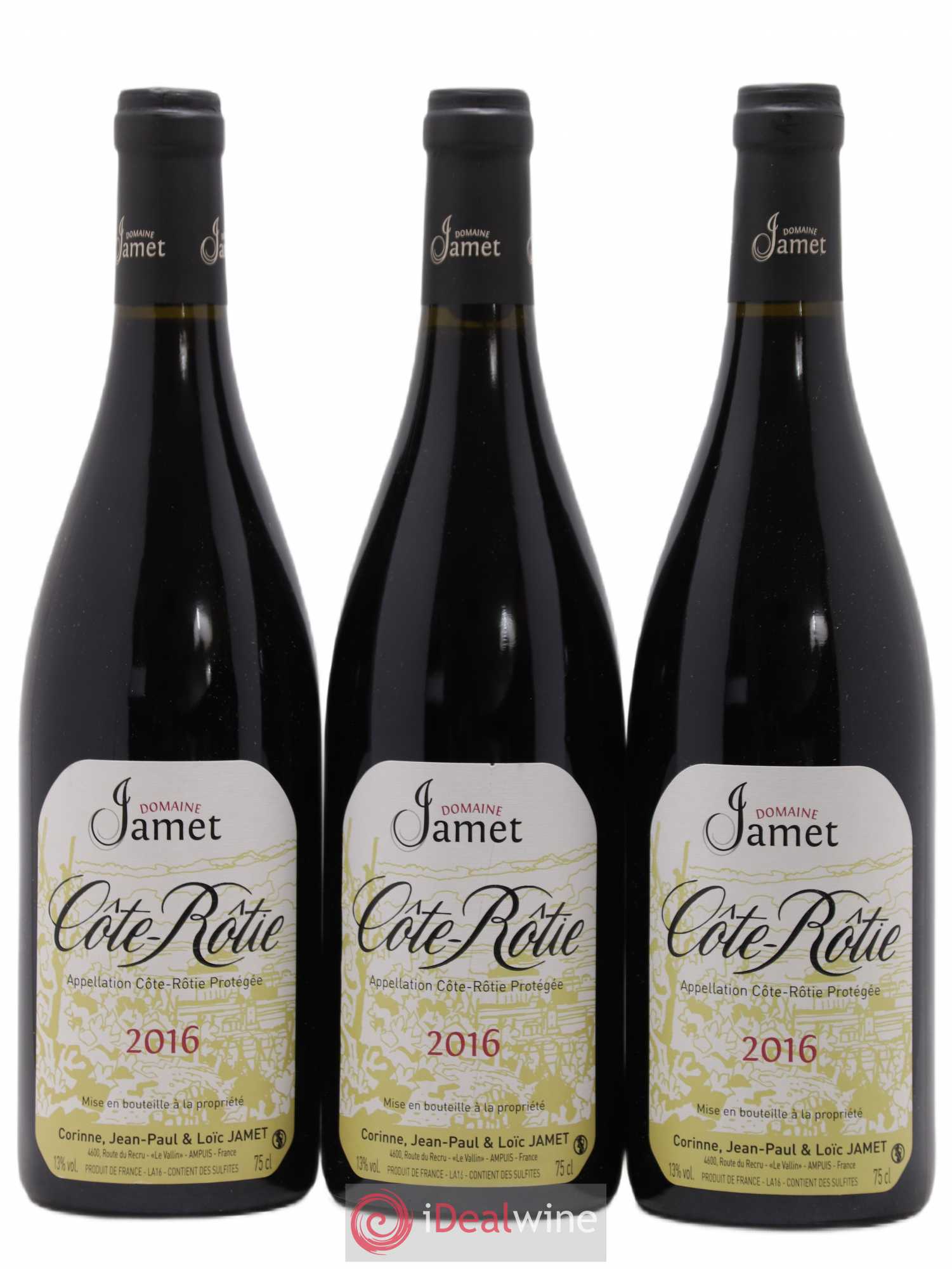 Côte-Rôtie Jamet (Domaine) 2016 - Lot de 3 bouteilles - 0