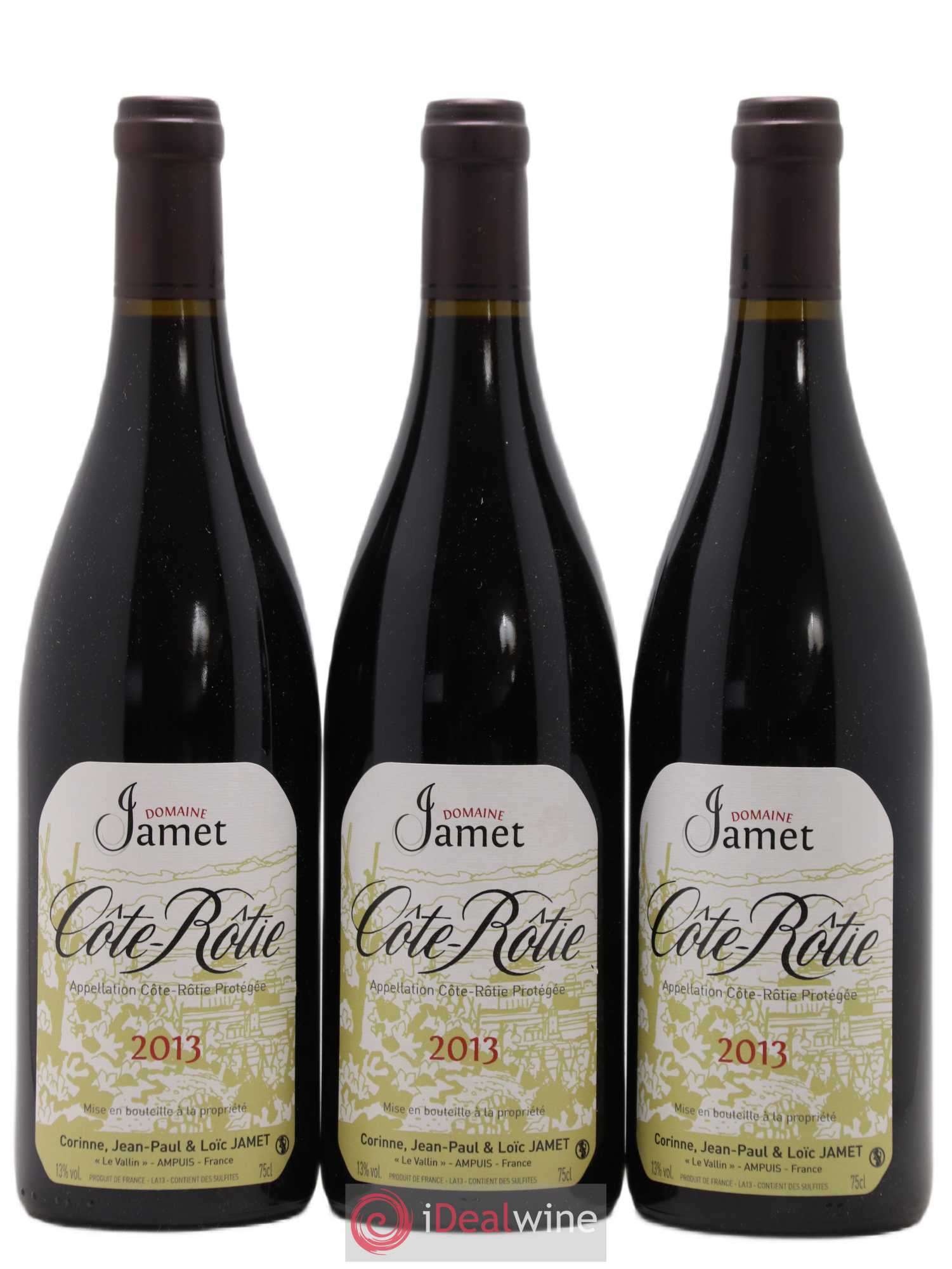 Côte-Rôtie Jamet (Domaine) 2013 - Lot de 3 bouteilles - 0