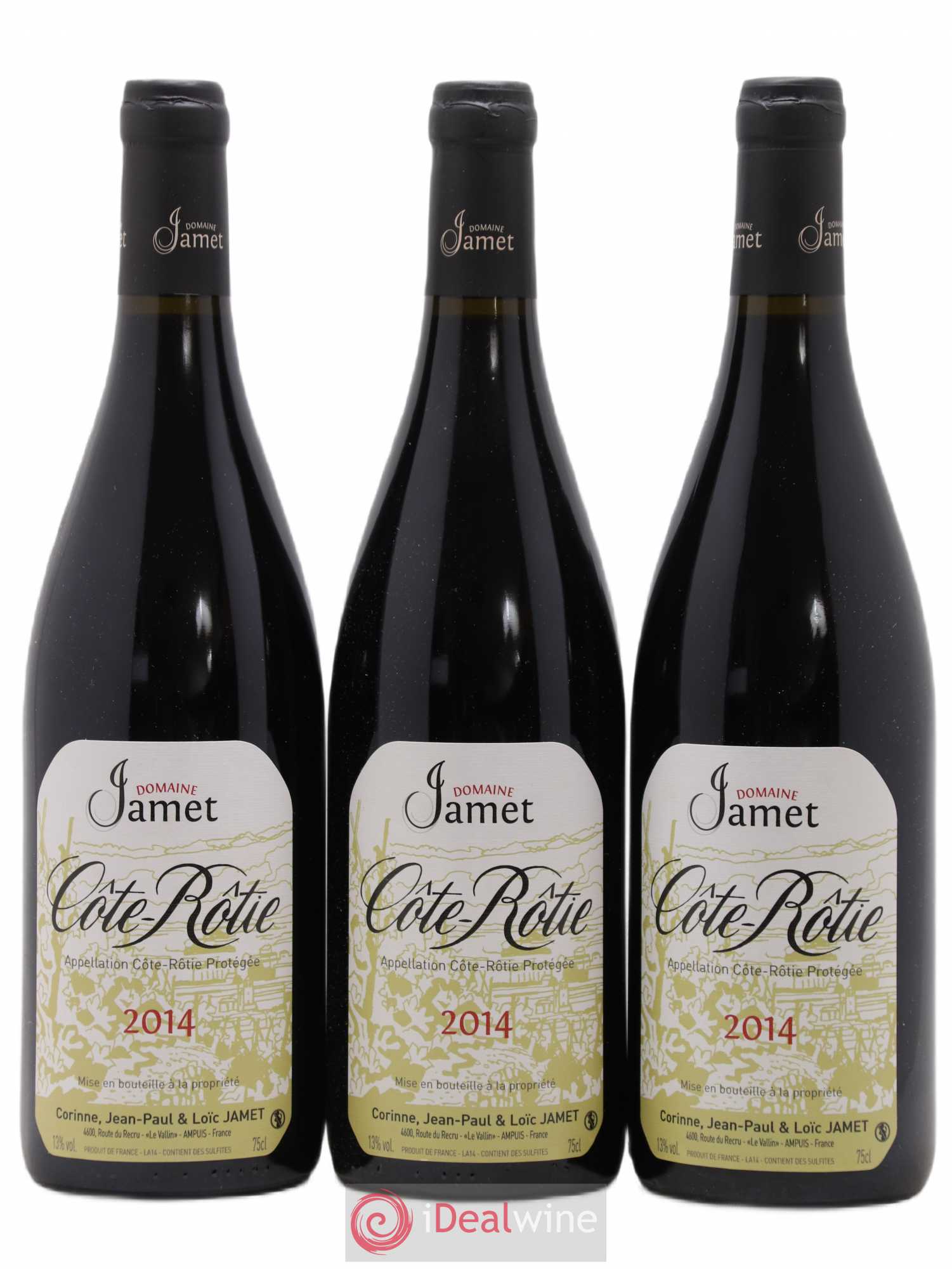 Côte-Rôtie Jamet (Domaine) 2014 - Lot de 3 bouteilles - 0