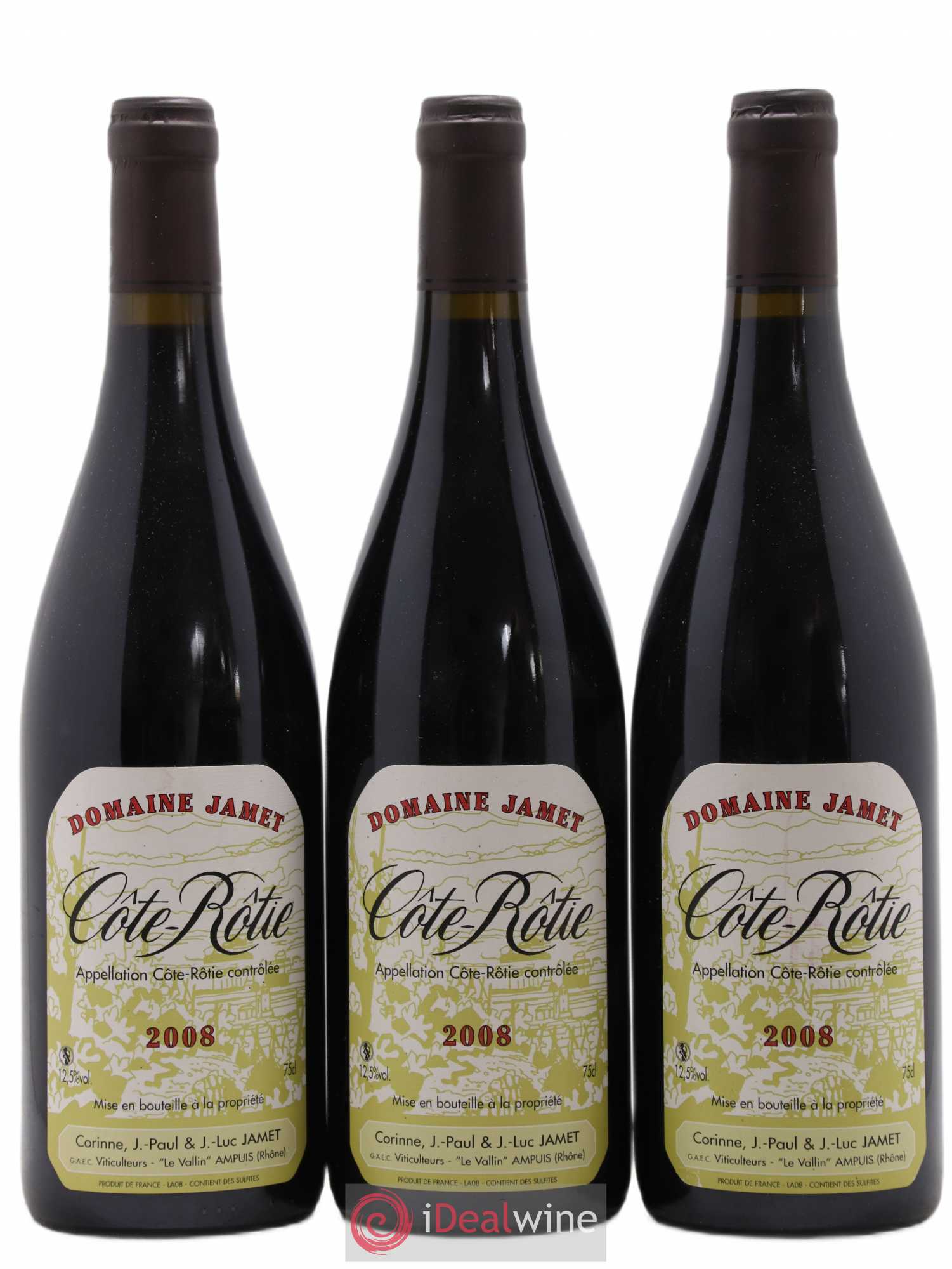 Côte-Rôtie Jamet (Domaine) 2008 - Lot de 3 bouteilles - 0