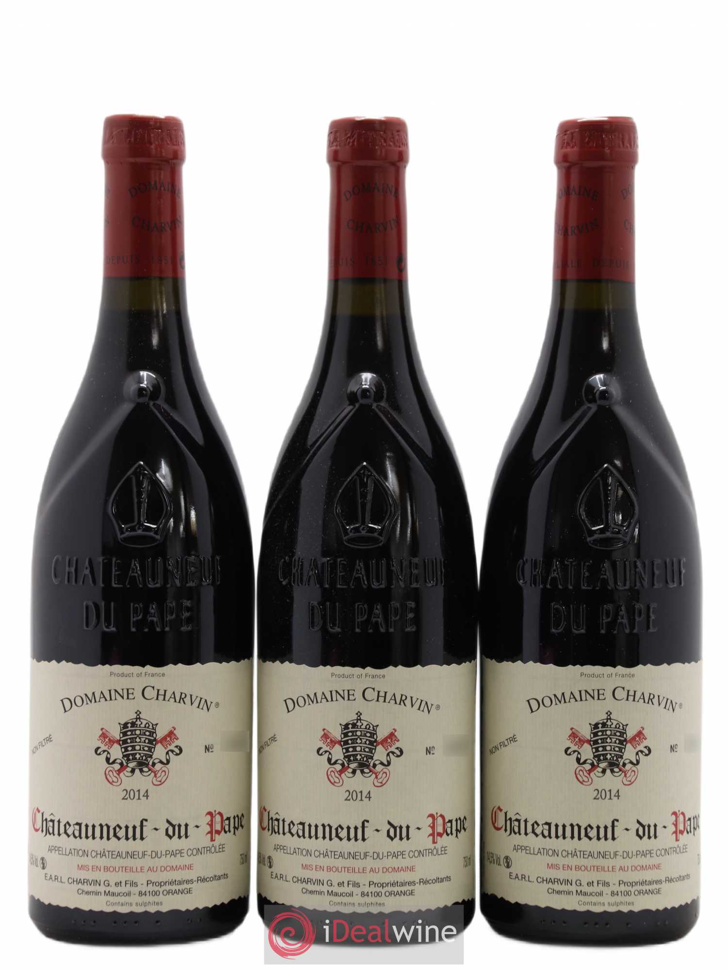Châteauneuf-du-Pape Charvin (Domaine) 2014 - Lot de 3 bouteilles - 0