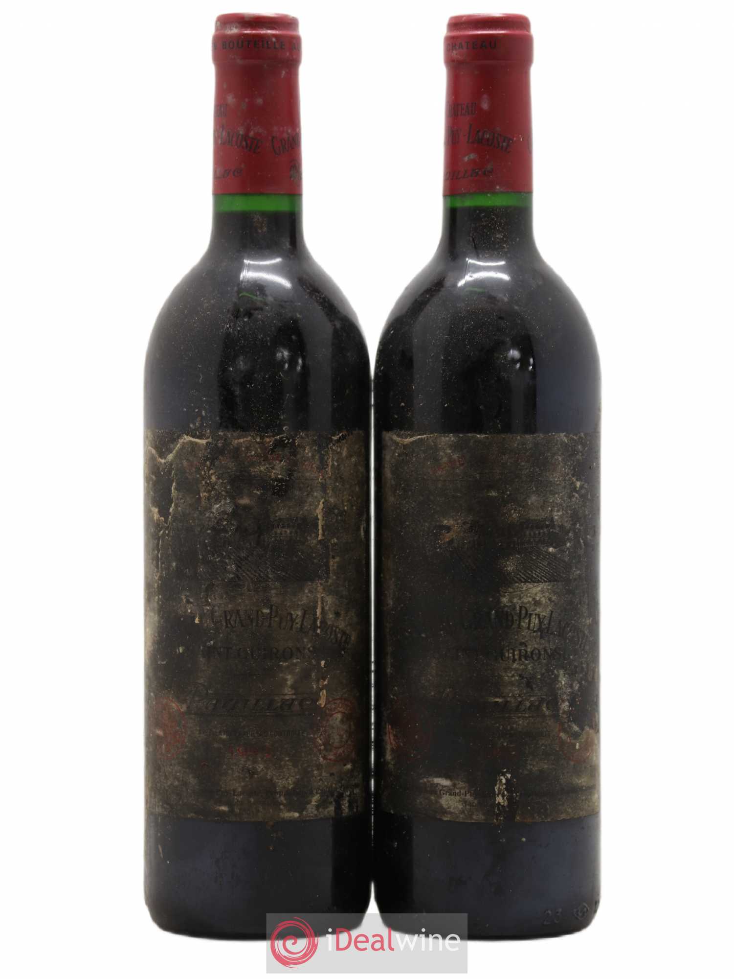 Château Grand Puy Lacoste 5ème Grand Cru Classé 1990 - Lot de 2 bouteilles - 0