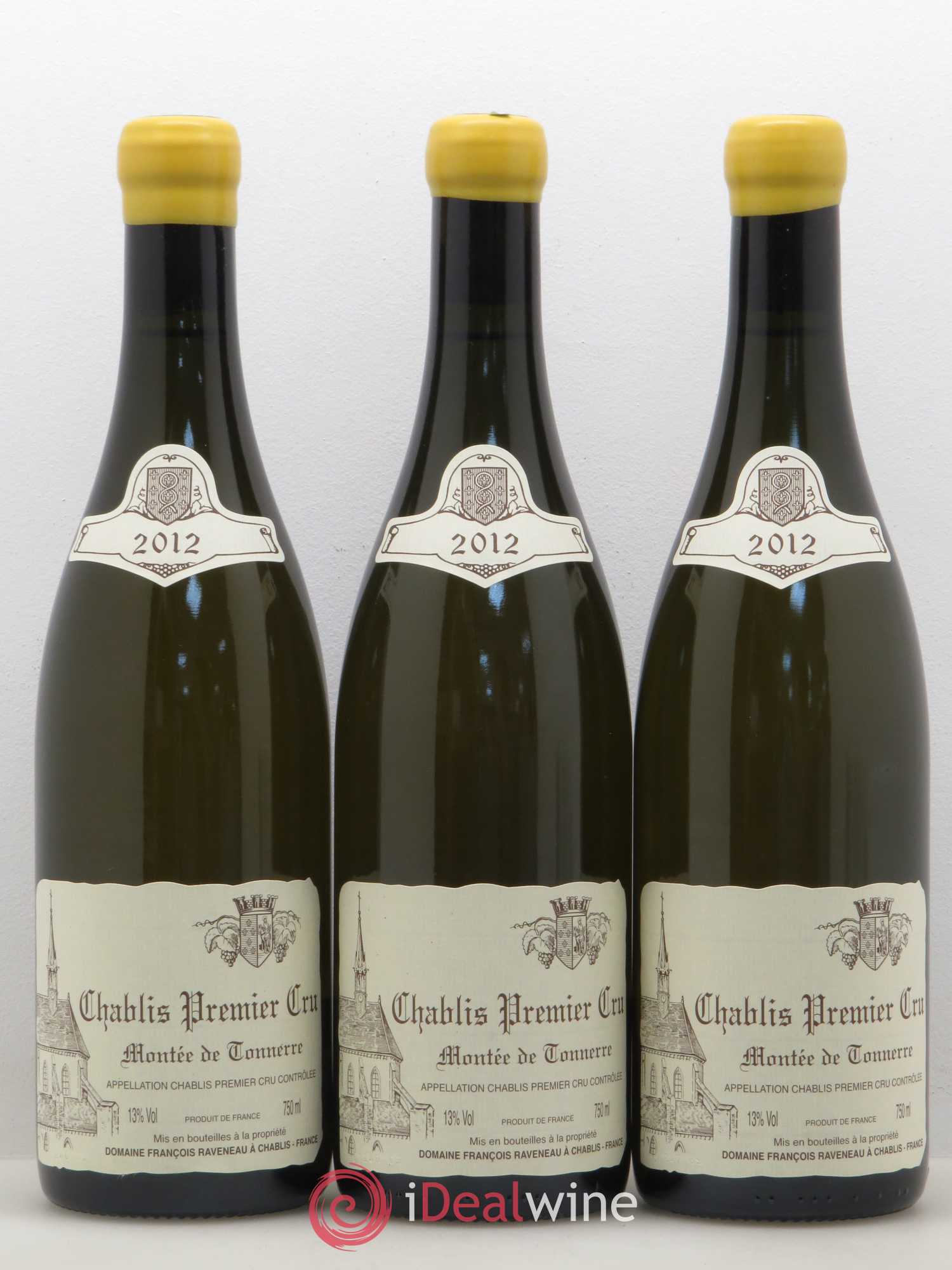 Chablis 1er Cru Montée de Tonnerre Raveneau (Domaine) 2012 - Lot de 3 bouteilles - 0