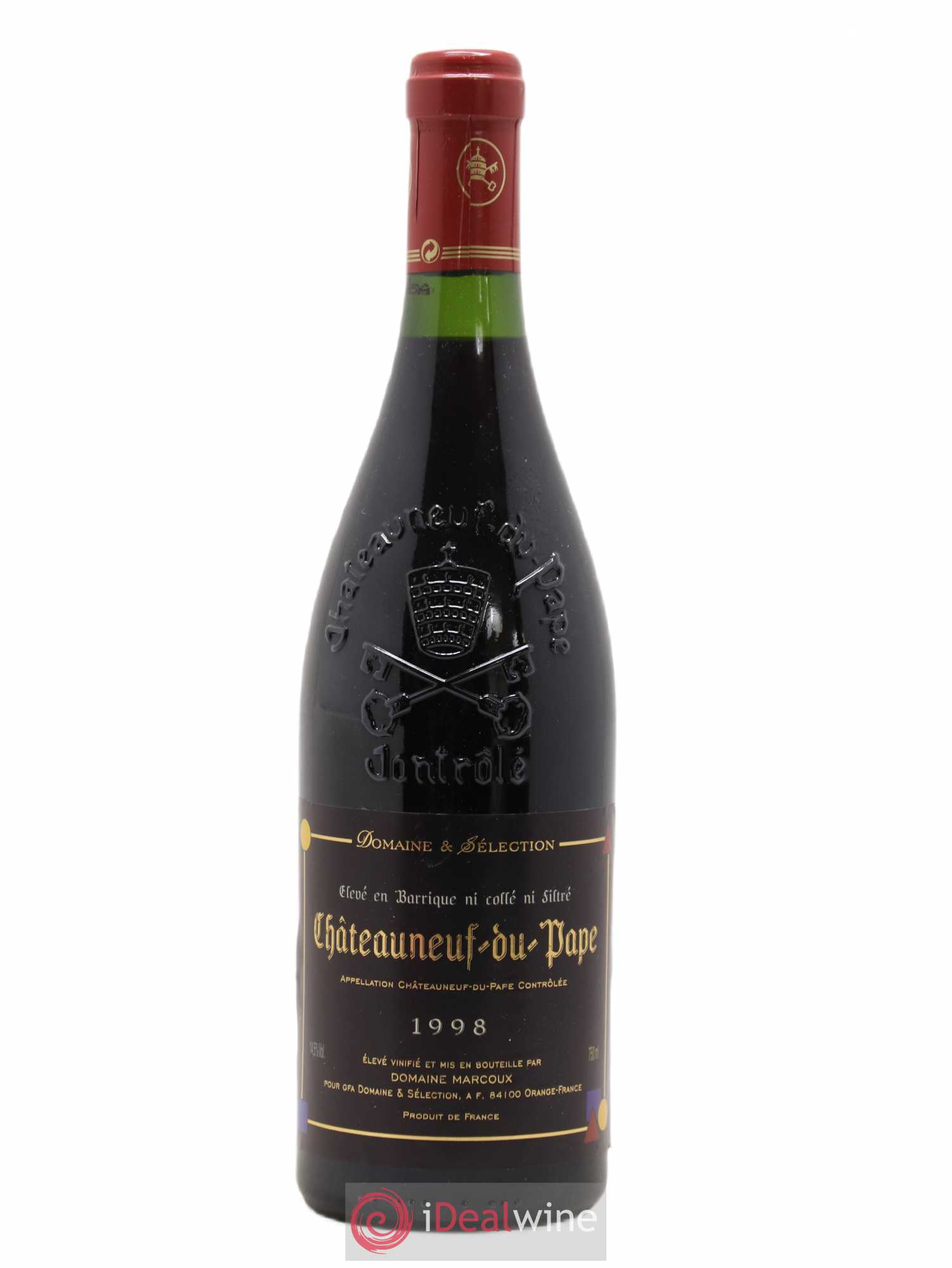 Châteauneuf-du-Pape Marcoux (Domaine de) Domaine et Selection 1998 - Lot de 1 bouteille - 0
