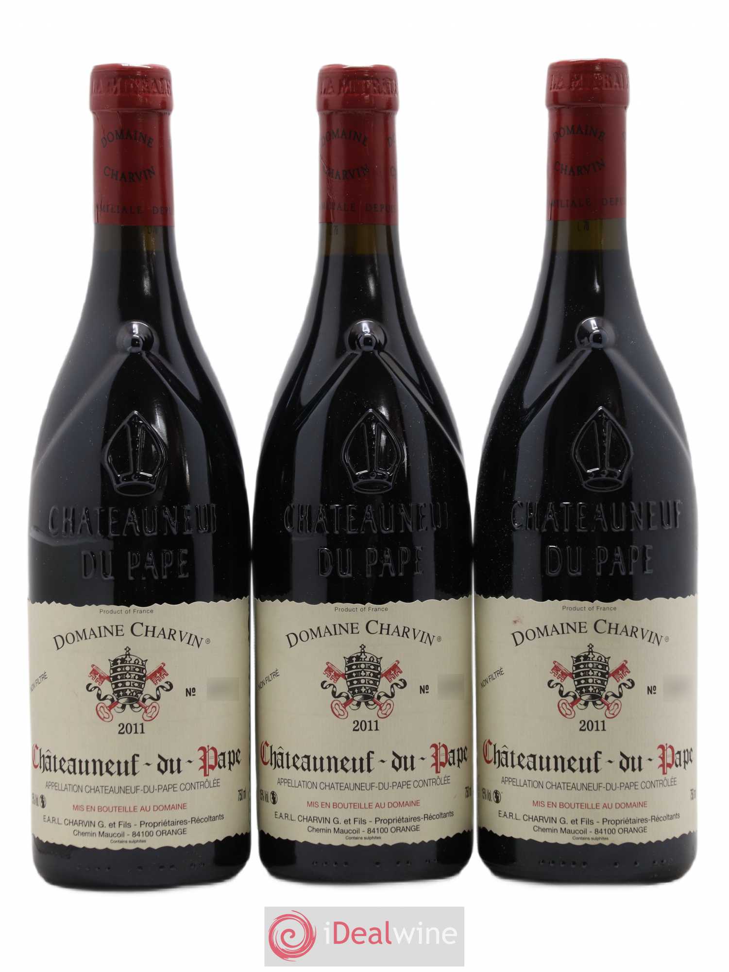 Châteauneuf-du-Pape Charvin (Domaine) 2011 - Lot de 3 bouteilles - 0