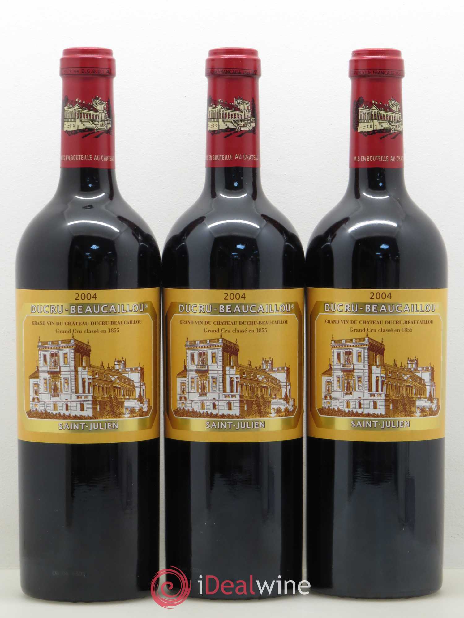 Château Ducru Beaucaillou 2ème Grand Cru Classé 2004 - Lot de 3 bouteilles - 0