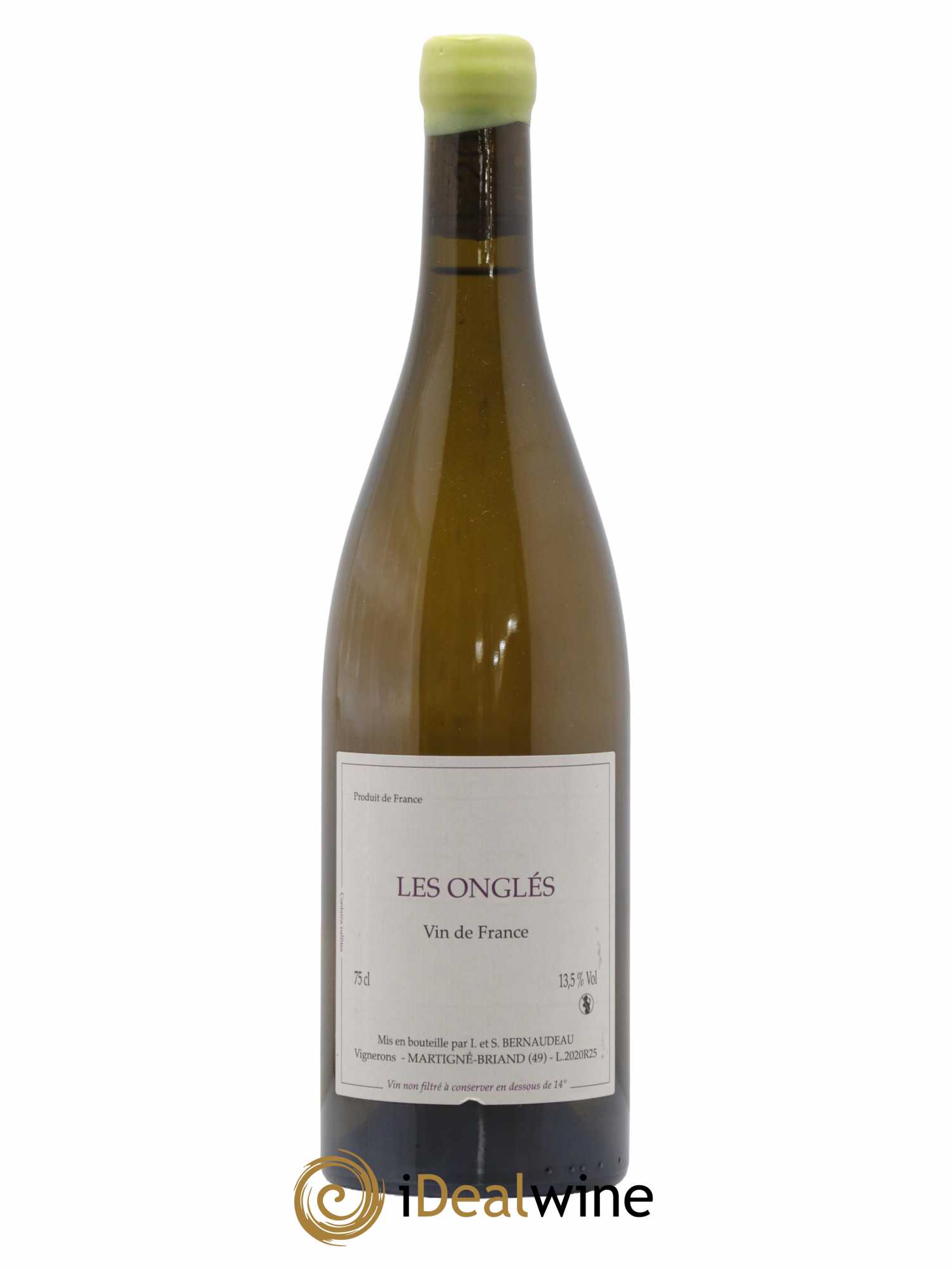 Vin de France Les Onglés Stéphane Bernaudeau 2020 - Lot de 1 bouteille - 0