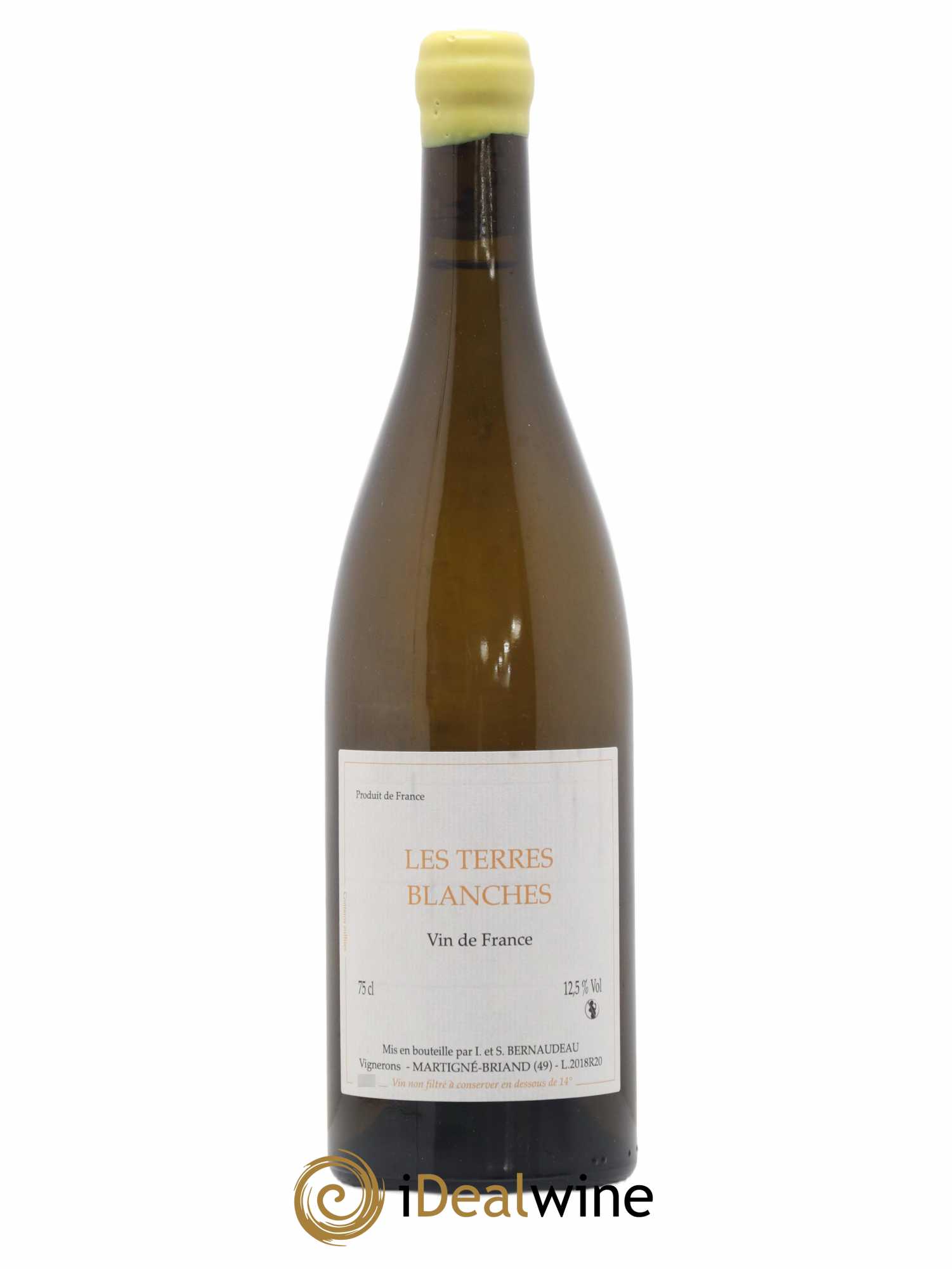 Vin de France Les Terres Blanches Stéphane Bernaudeau 2018 - Lot de 1 bouteille - 0