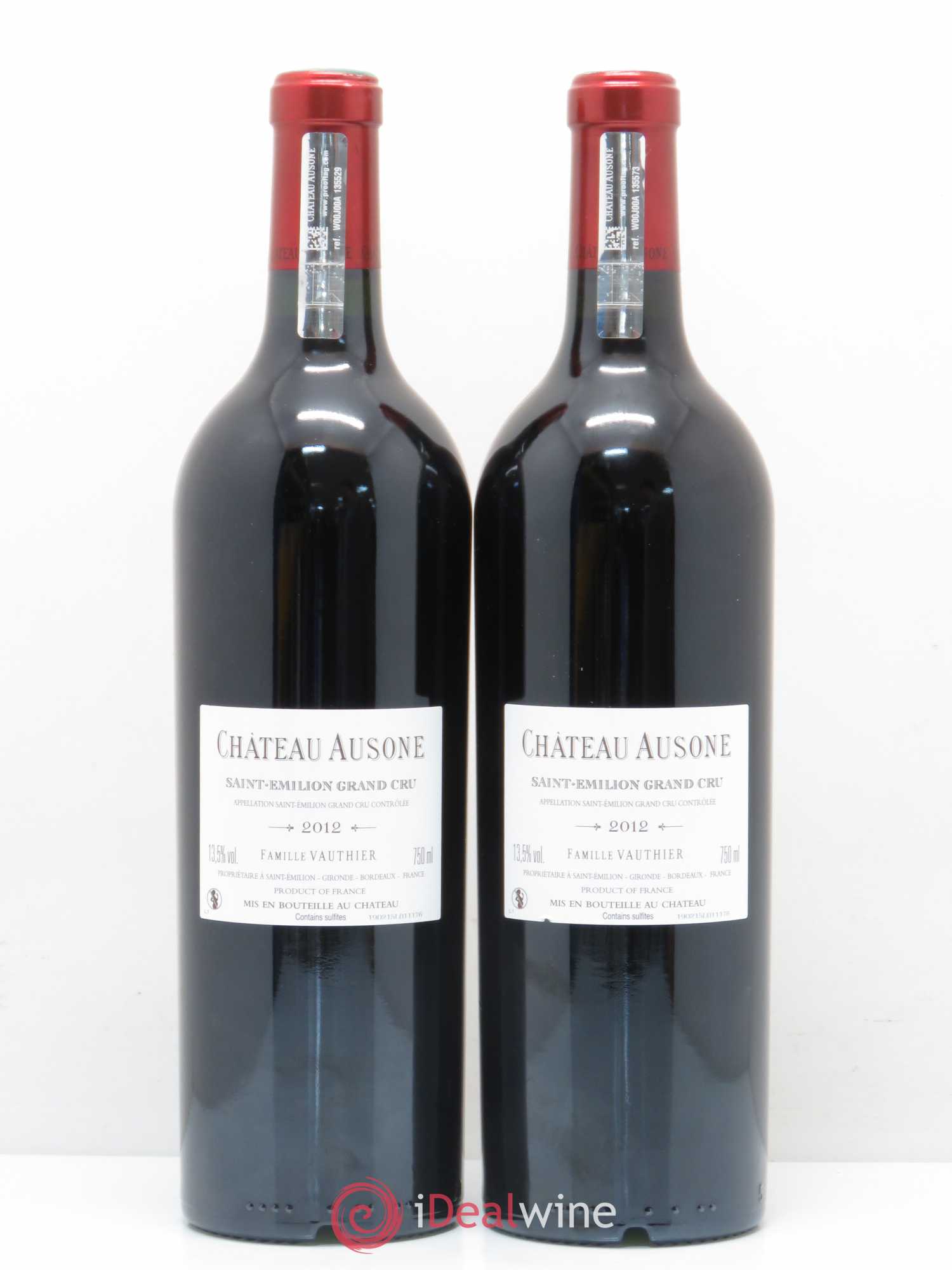 Château Ausone 1er Grand Cru Classé A 2012 - Lot de 2 bouteilles - 1