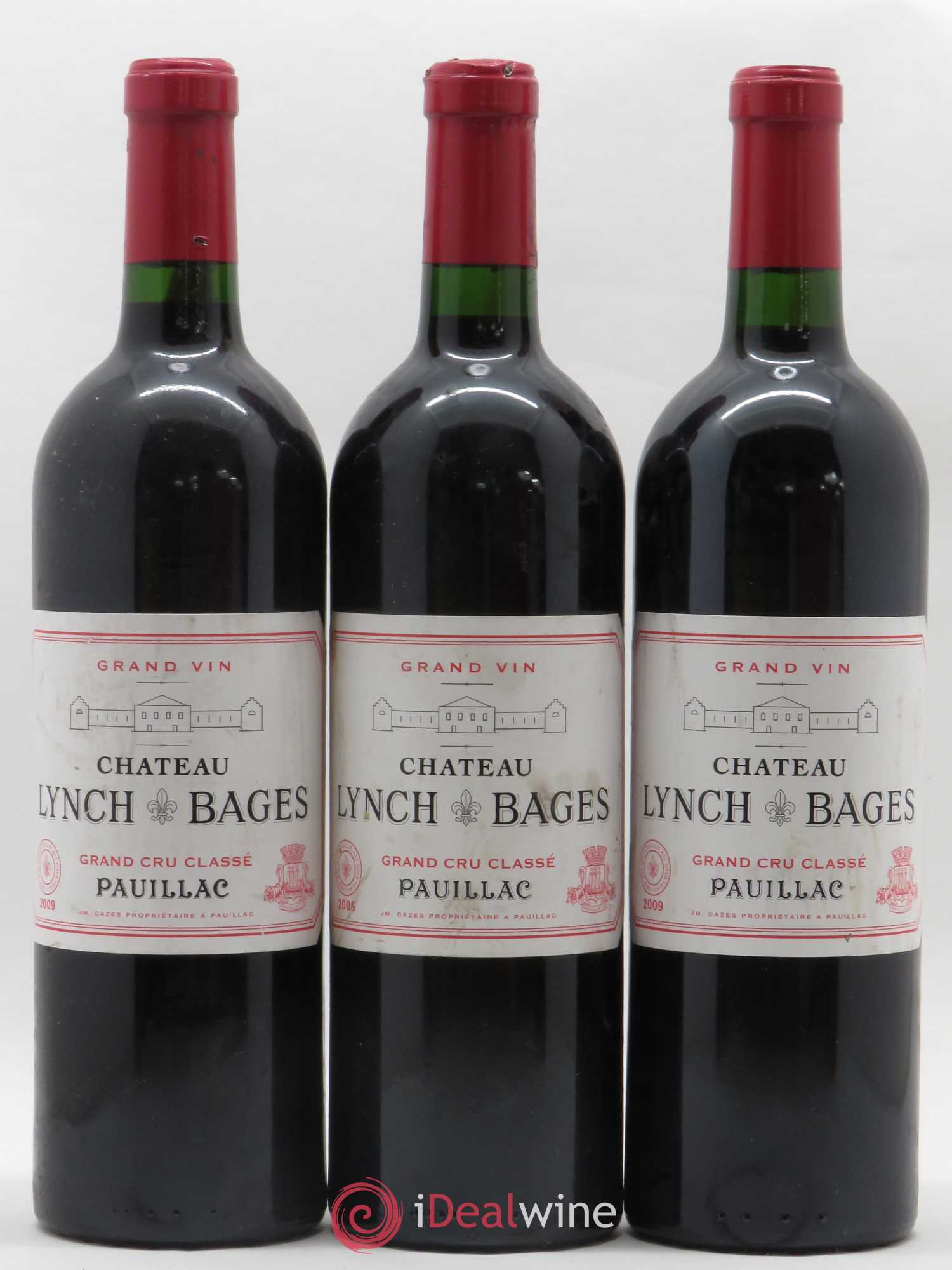 Château Lynch Bages 5ème Grand Cru Classé 2009 - Lot de 3 bouteilles - 0