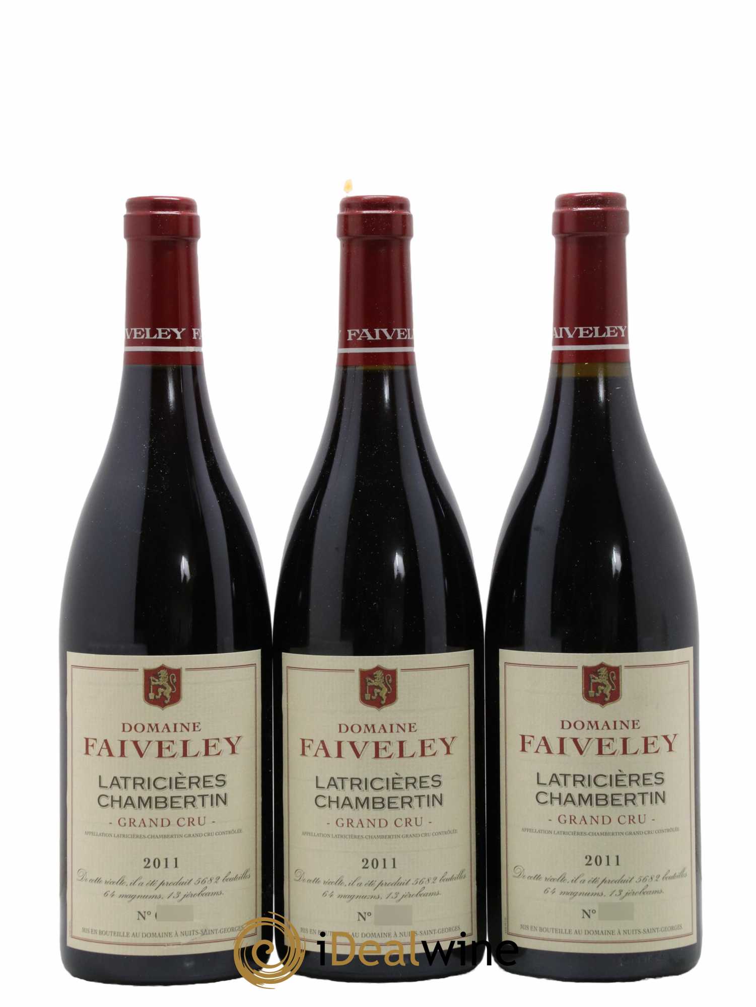 Latricières-Chambertin Grand Cru Faiveley 2011 - Lot de 3 bouteilles - 0