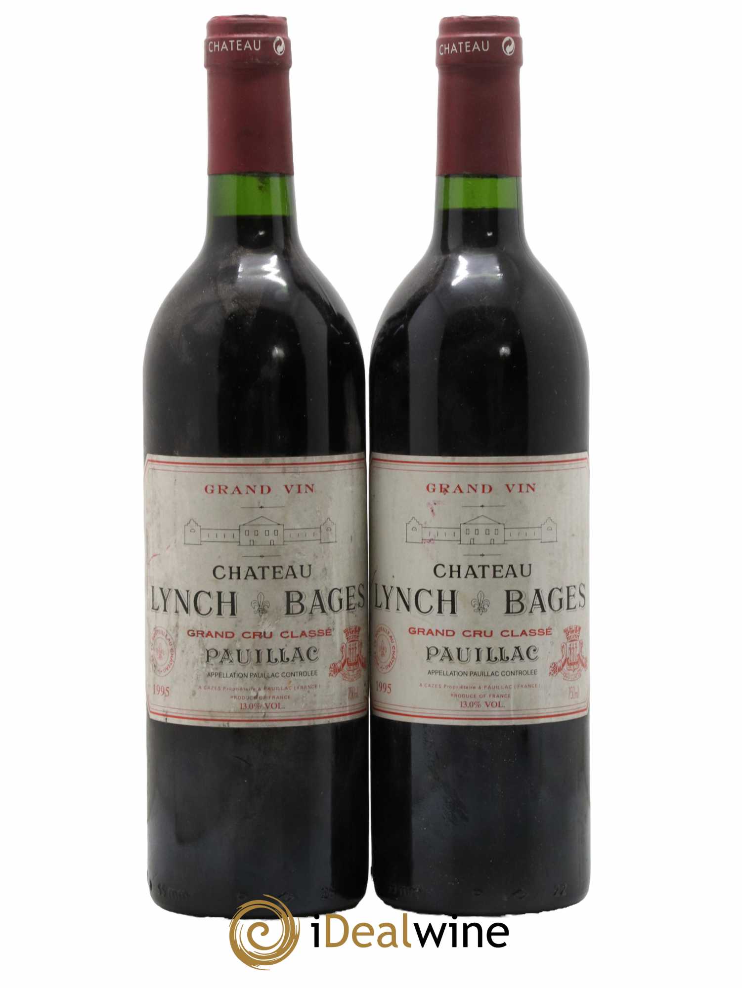 Château Lynch Bages 5ème Grand Cru Classé 1995 - Lot de 2 bouteilles - 0