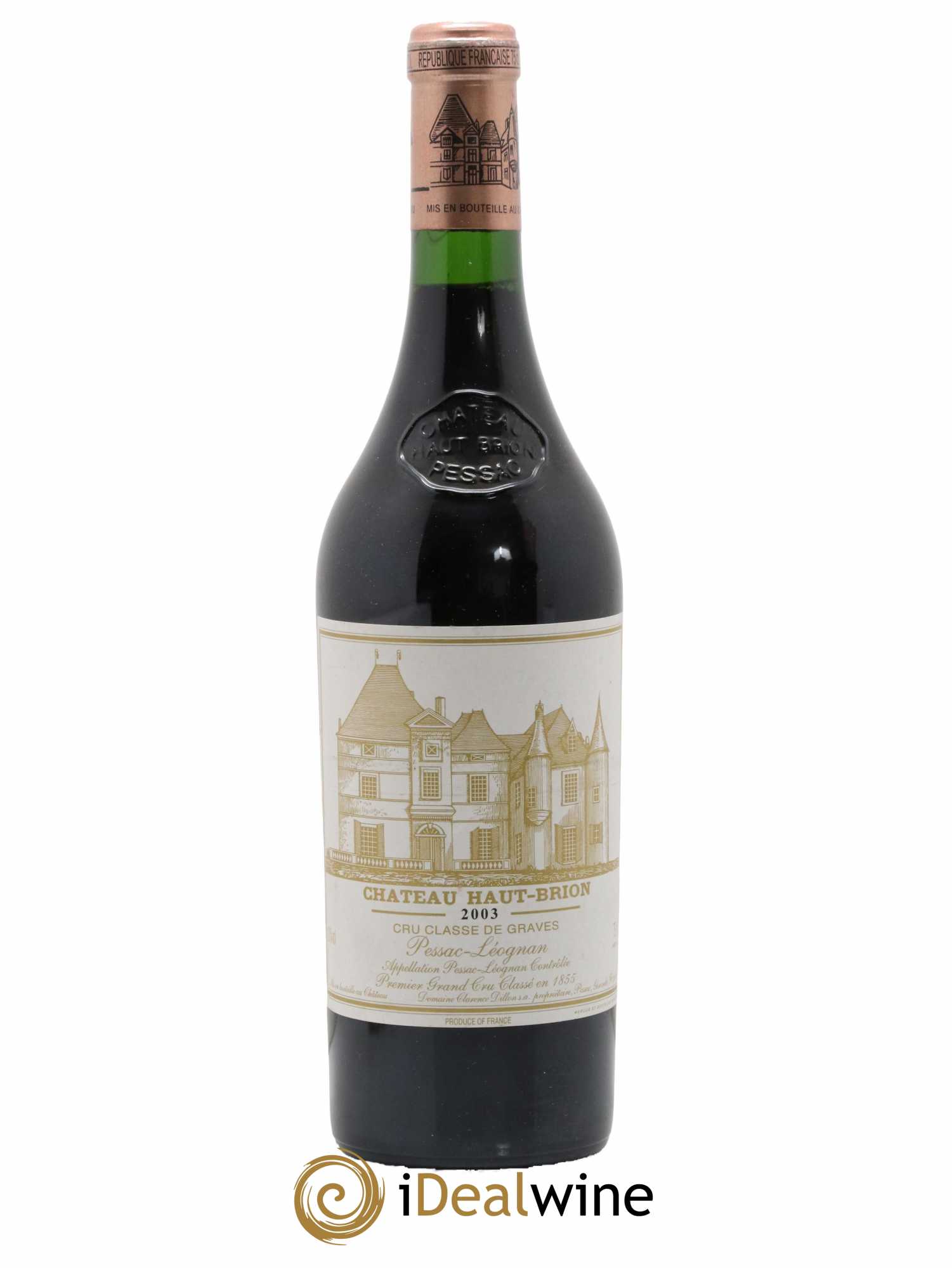 Château Haut Brion 1er Grand Cru Classé 2003 - Lot de 1 bouteille - 0