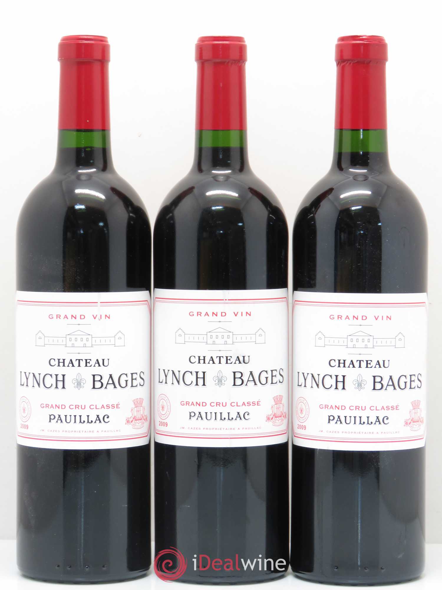 Château Lynch Bages 5ème Grand Cru Classé 2009 - Lot de 3 bouteilles - 0