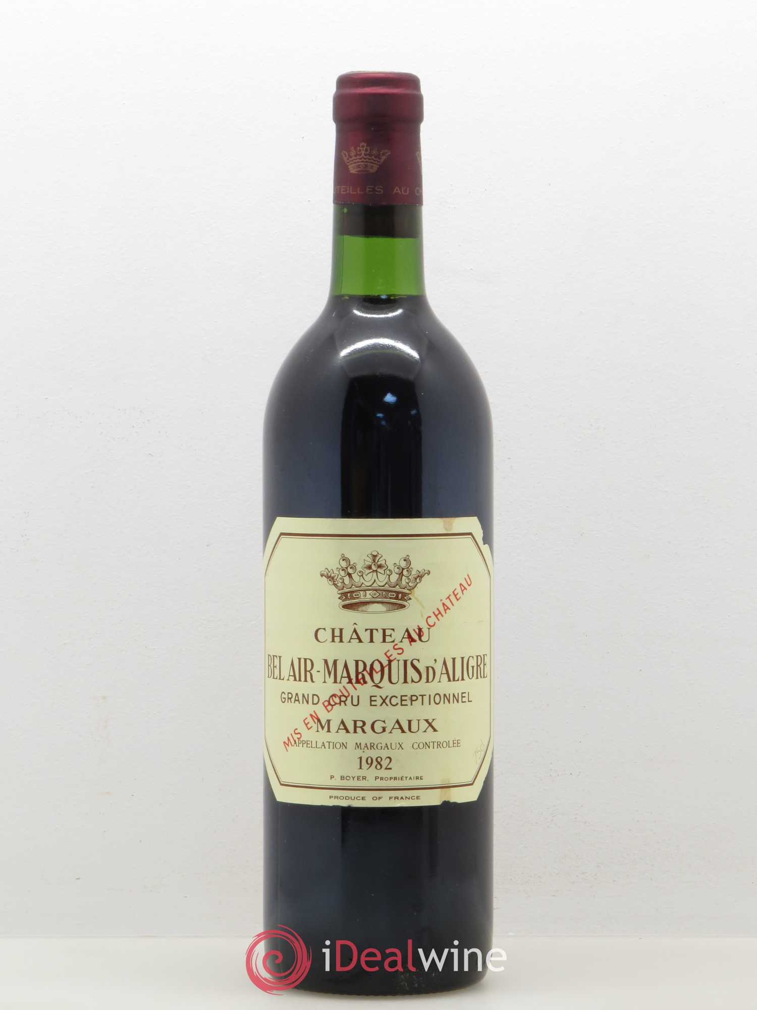 Château Bel Air Marquis d'Aligre 1982 - Lot de 1 bouteille - 0