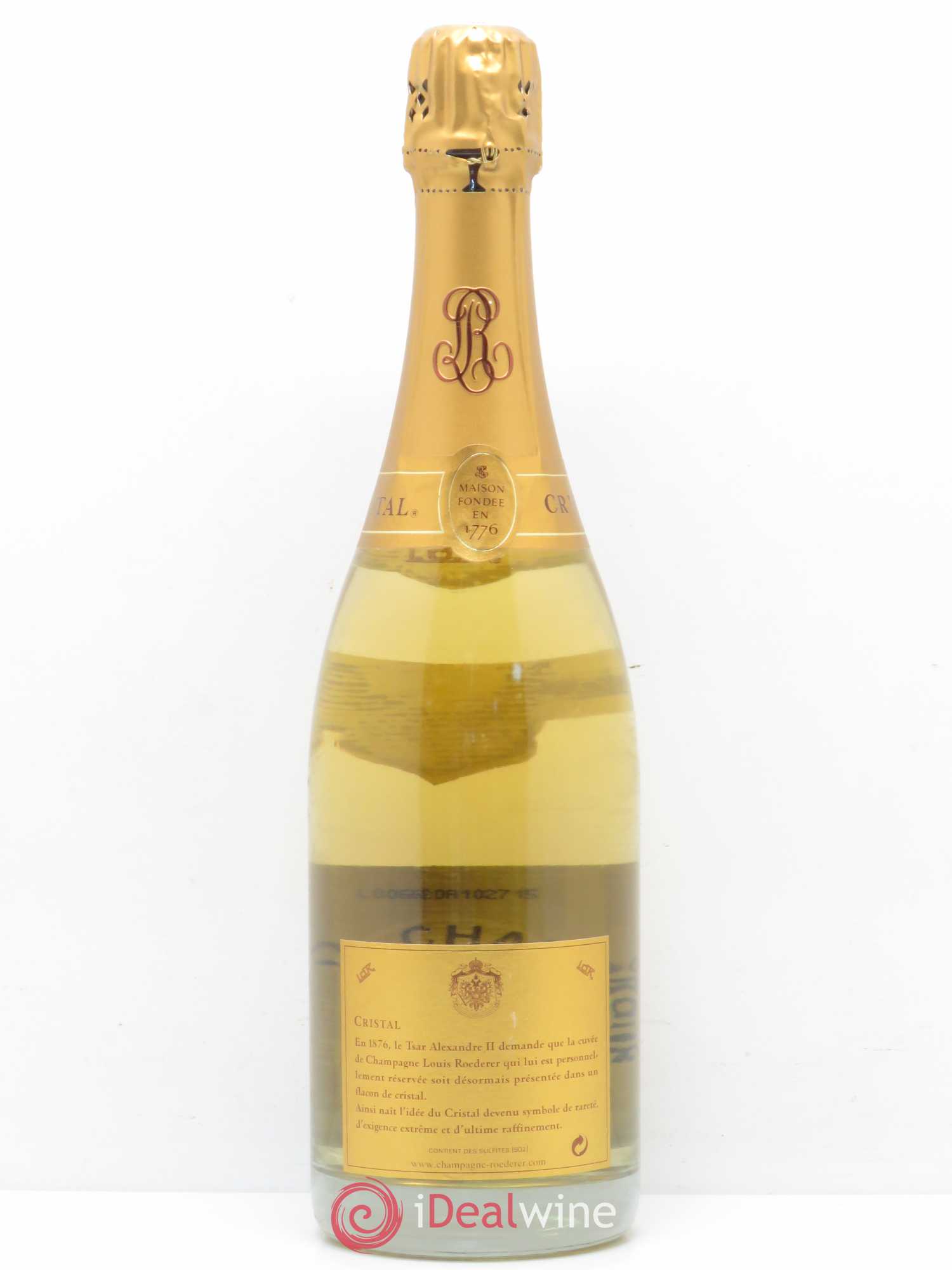 Cristal Louis Roederer 2002 - Lot de 1 bouteille - 1