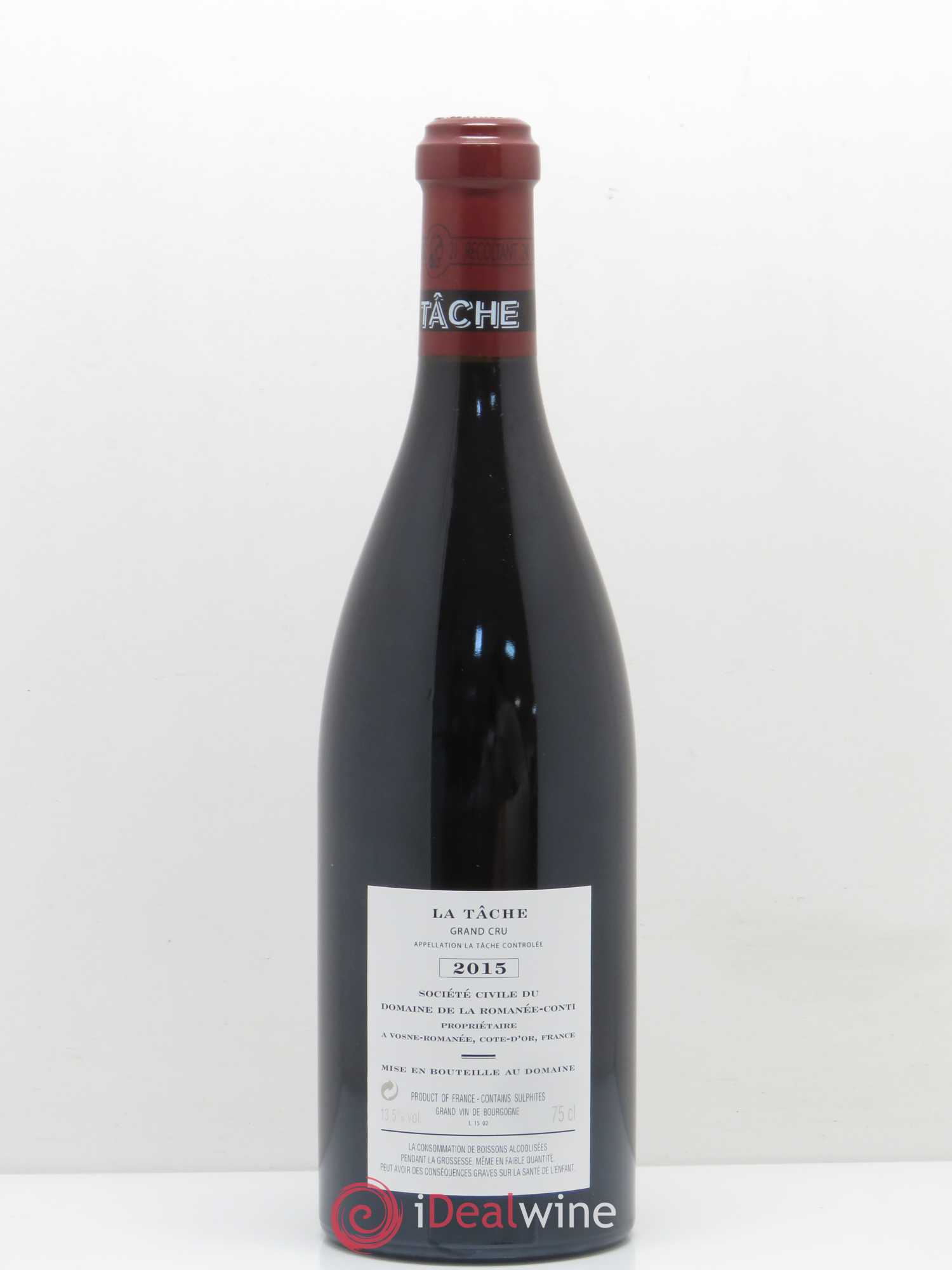 La Tâche Grand Cru Domaine de la Romanée-Conti 2015 - Lot de 1 bouteille - 1