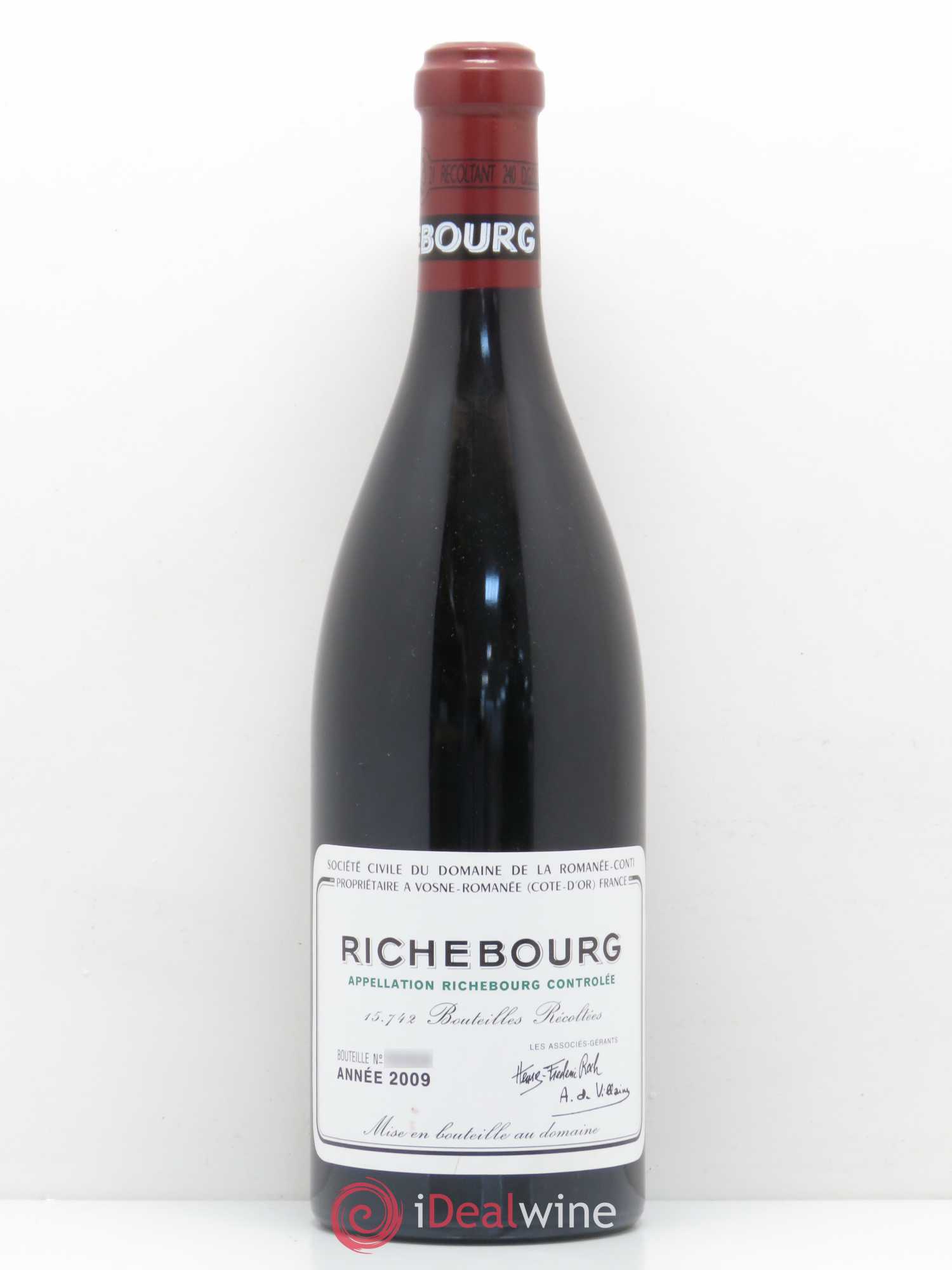 Richebourg Grand Cru Domaine de la Romanée-Conti 2009 - Lot de 1 bouteille - 0