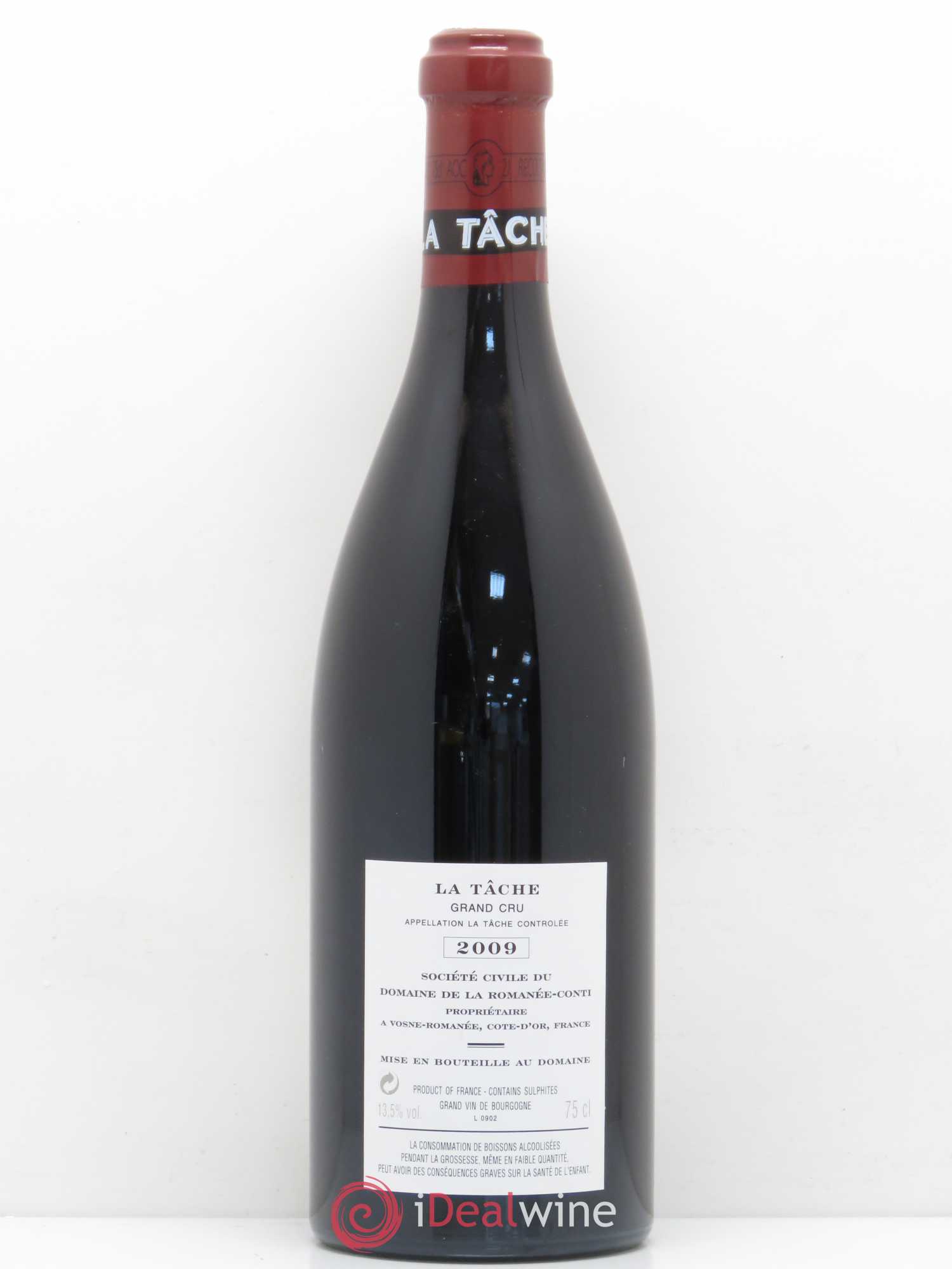 La Tâche Grand Cru Domaine de la Romanée-Conti 2009 - Lot de 1 bouteille - 1