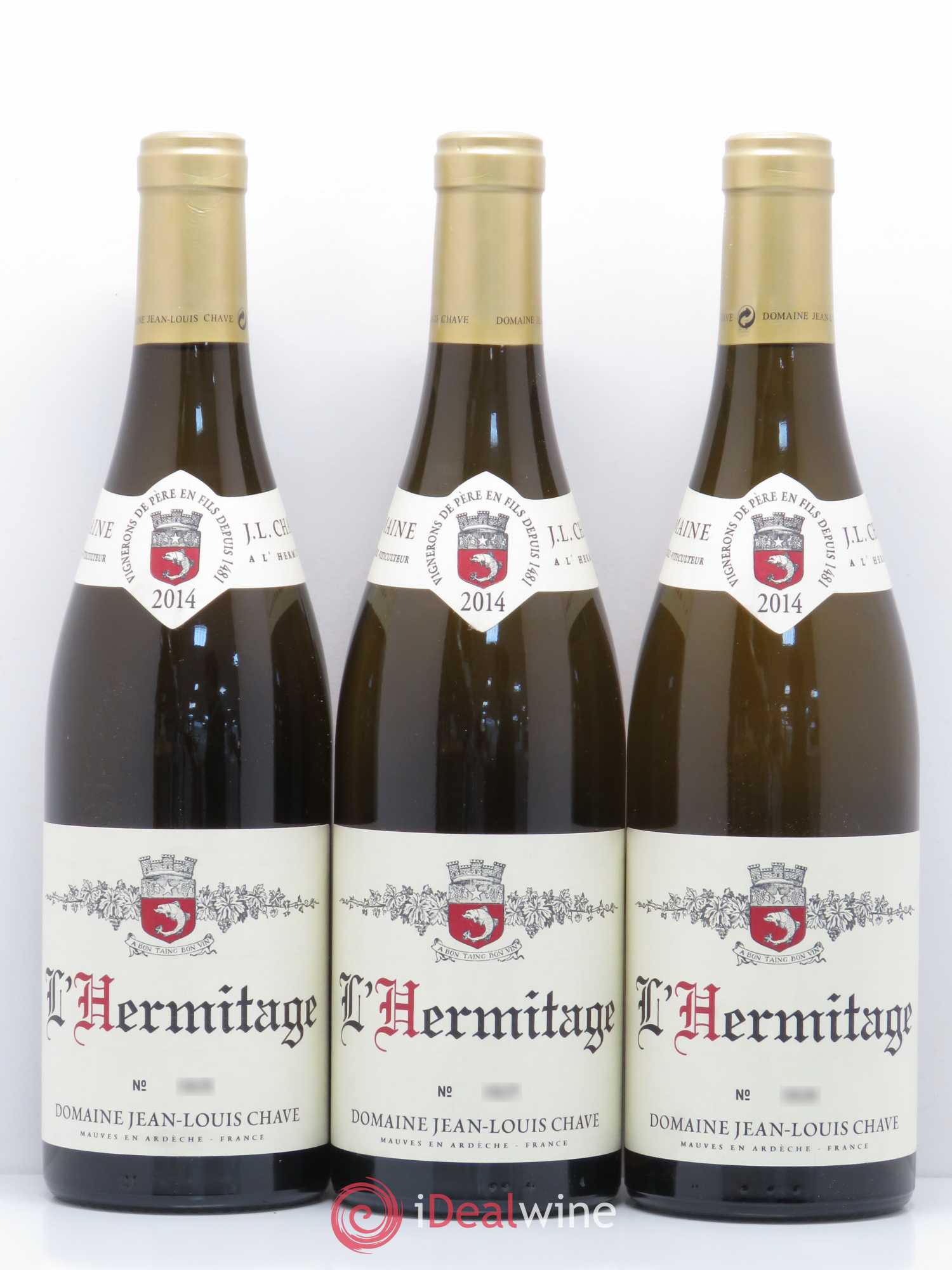 Hermitage Jean-Louis Chave 2014 - Lot de 3 bouteilles - 0
