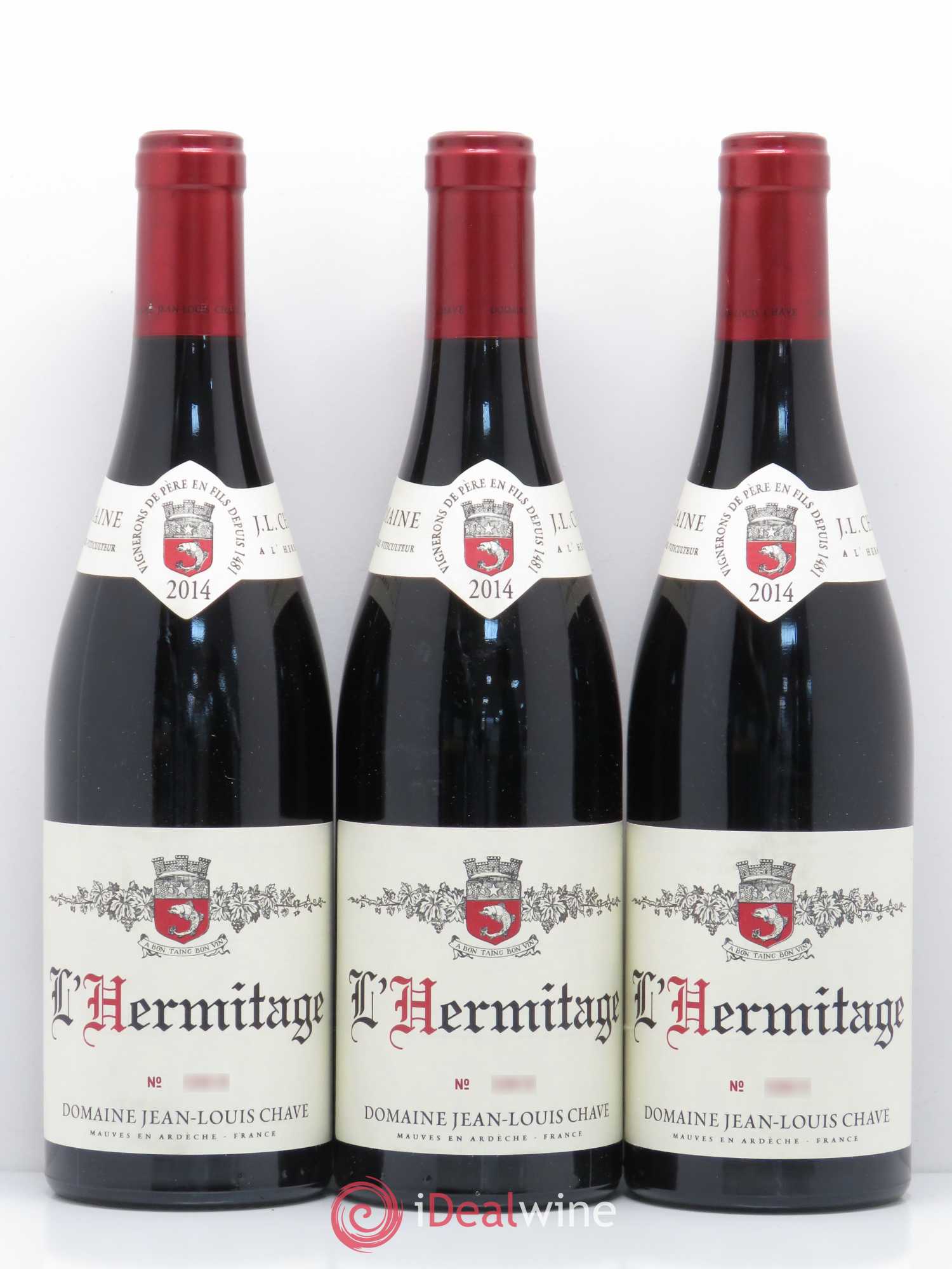 Hermitage Jean-Louis Chave 2014 - Lot de 3 bouteilles - 0