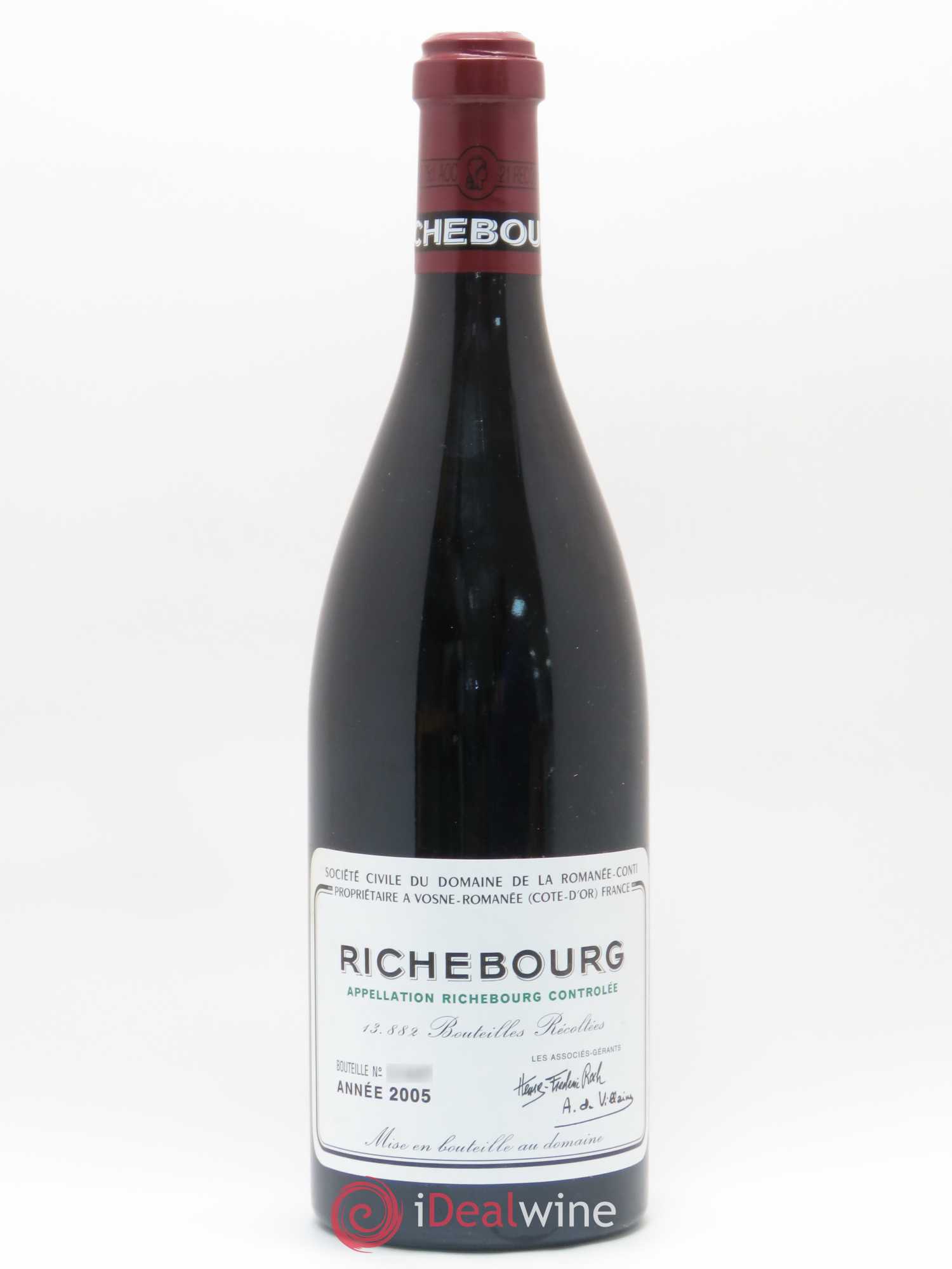 Richebourg Grand Cru Domaine de la Romanée-Conti 2005 - Lot de 1 bouteille - 0