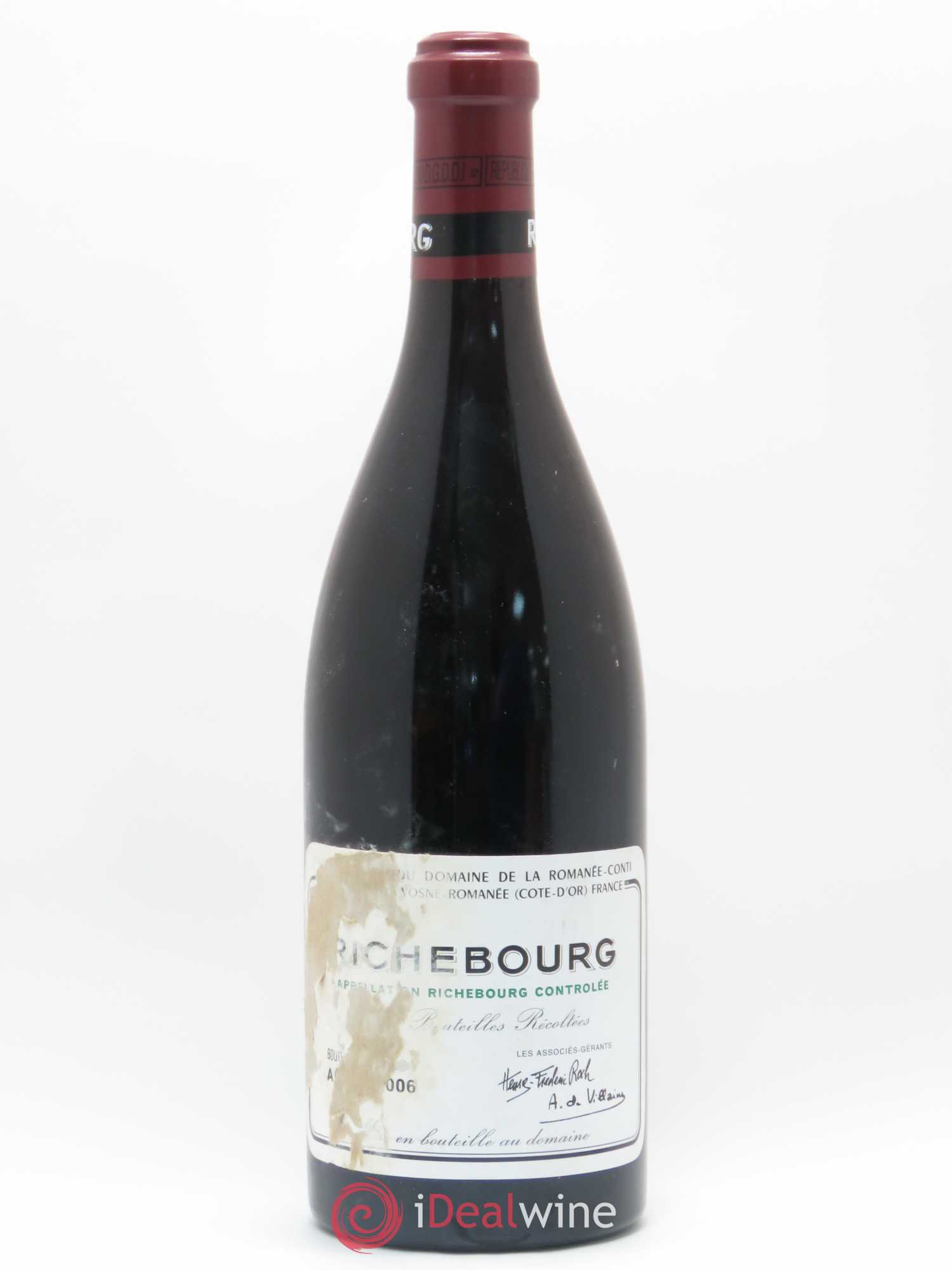 Richebourg Grand Cru Domaine de la Romanée-Conti 2006 - Lot de 1 bouteille - 0