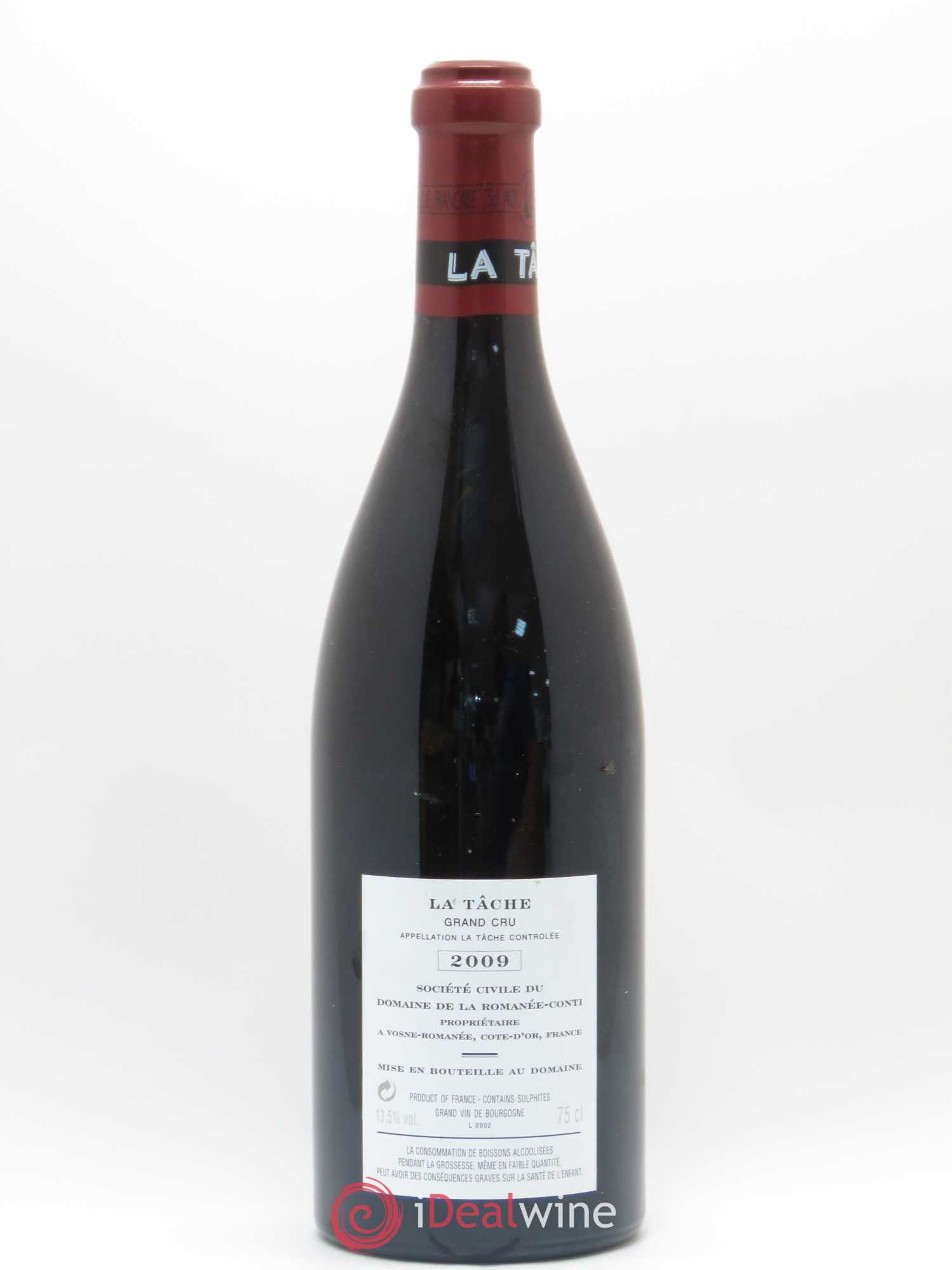 La Tâche Grand Cru Domaine de la Romanée-Conti 2009 - Lot de 1 bouteille - 1