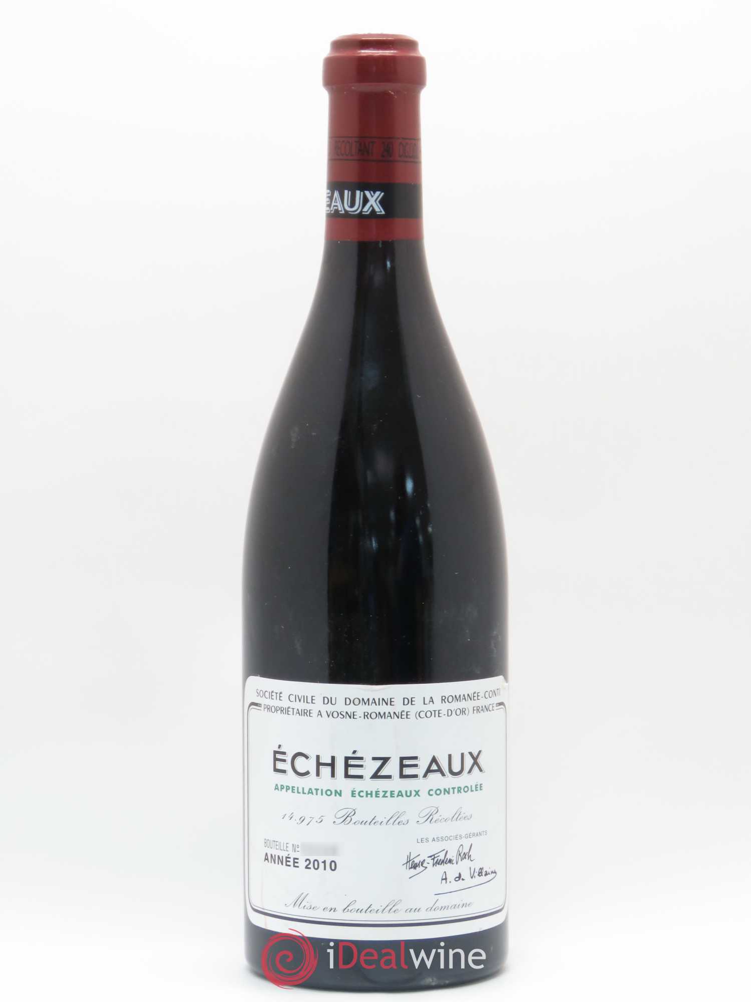 Echezeaux Grand Cru Domaine de la Romanée-Conti 2010 - Lot de 1 bouteille - 0