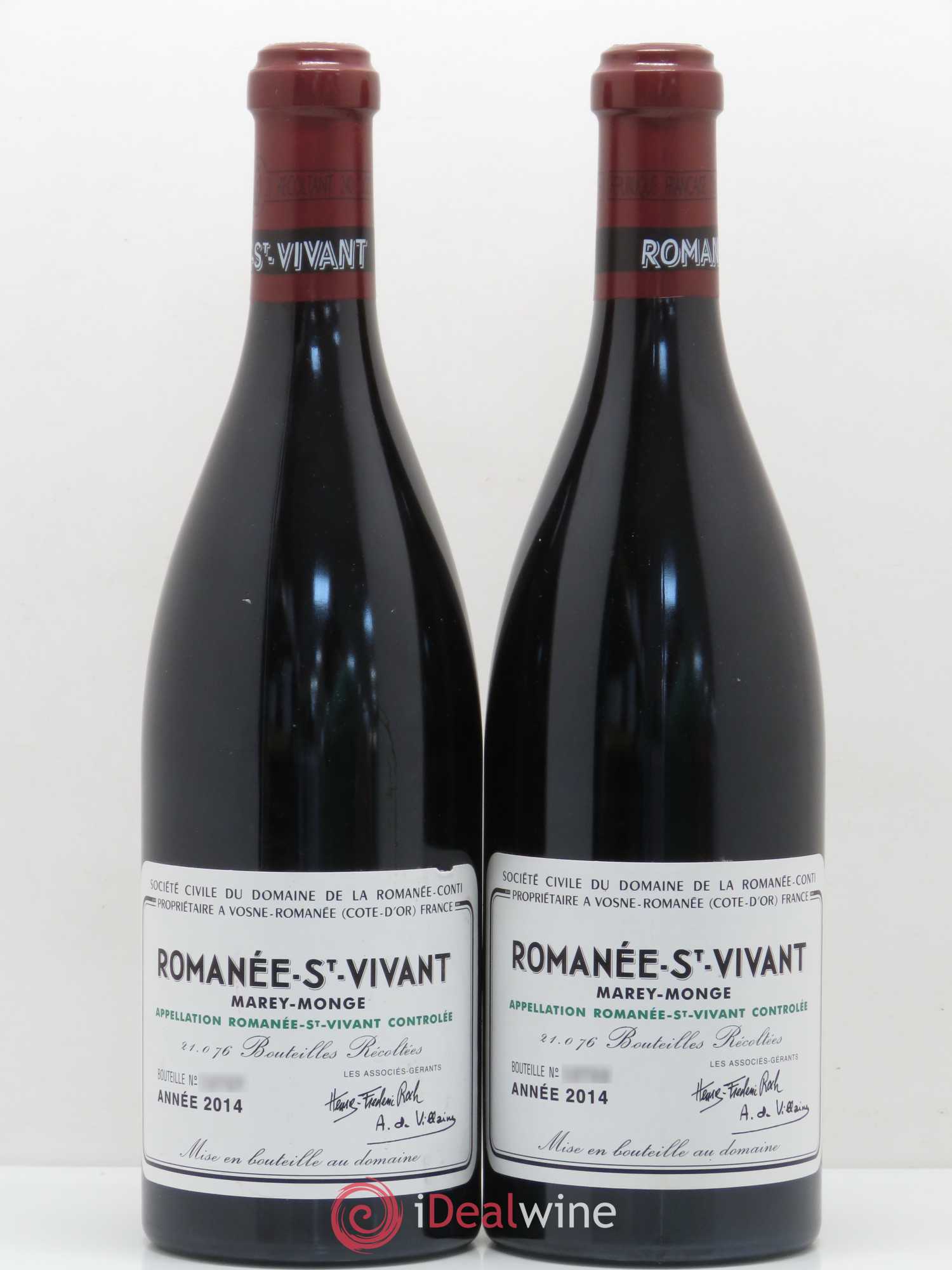Romanée-Saint-Vivant Grand Cru Domaine de la Romanée-Conti 2014 - Lot de 2 bouteilles - 0