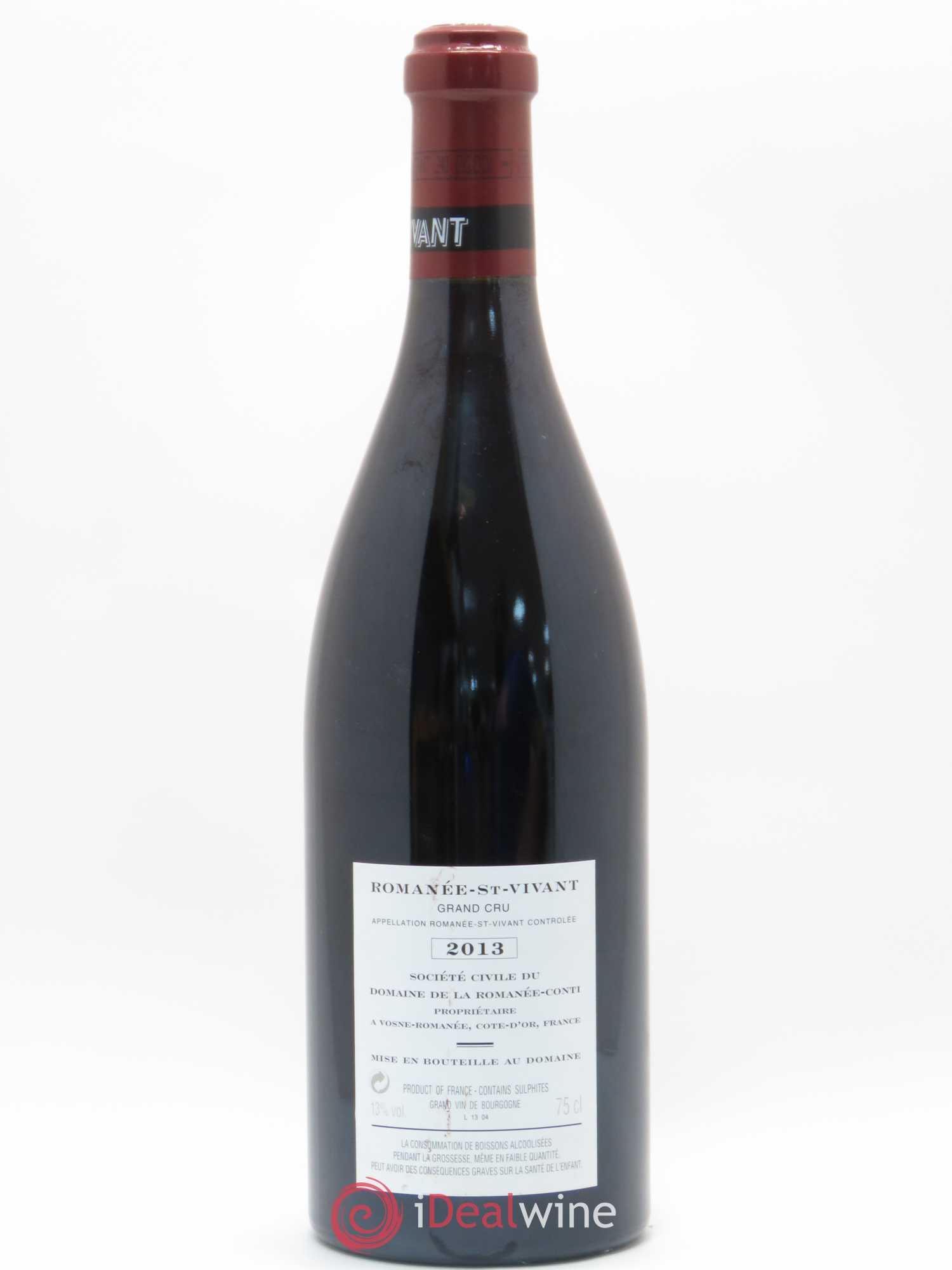 Romanée-Saint-Vivant Grand Cru Domaine de la Romanée-Conti 2013 - Lot de 1 bouteille - 1