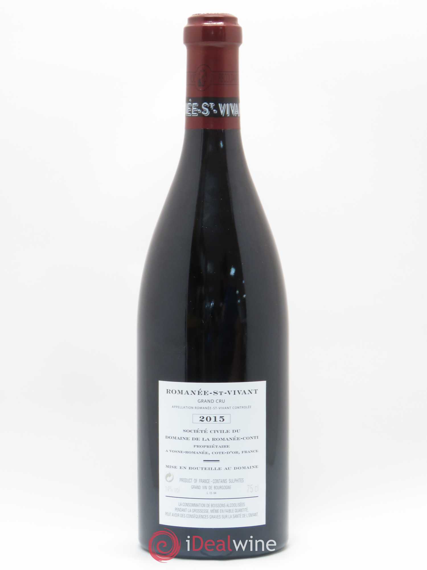 Romanée-Saint-Vivant Grand Cru Domaine de la Romanée-Conti 2015 - Lot de 1 bouteille - 1