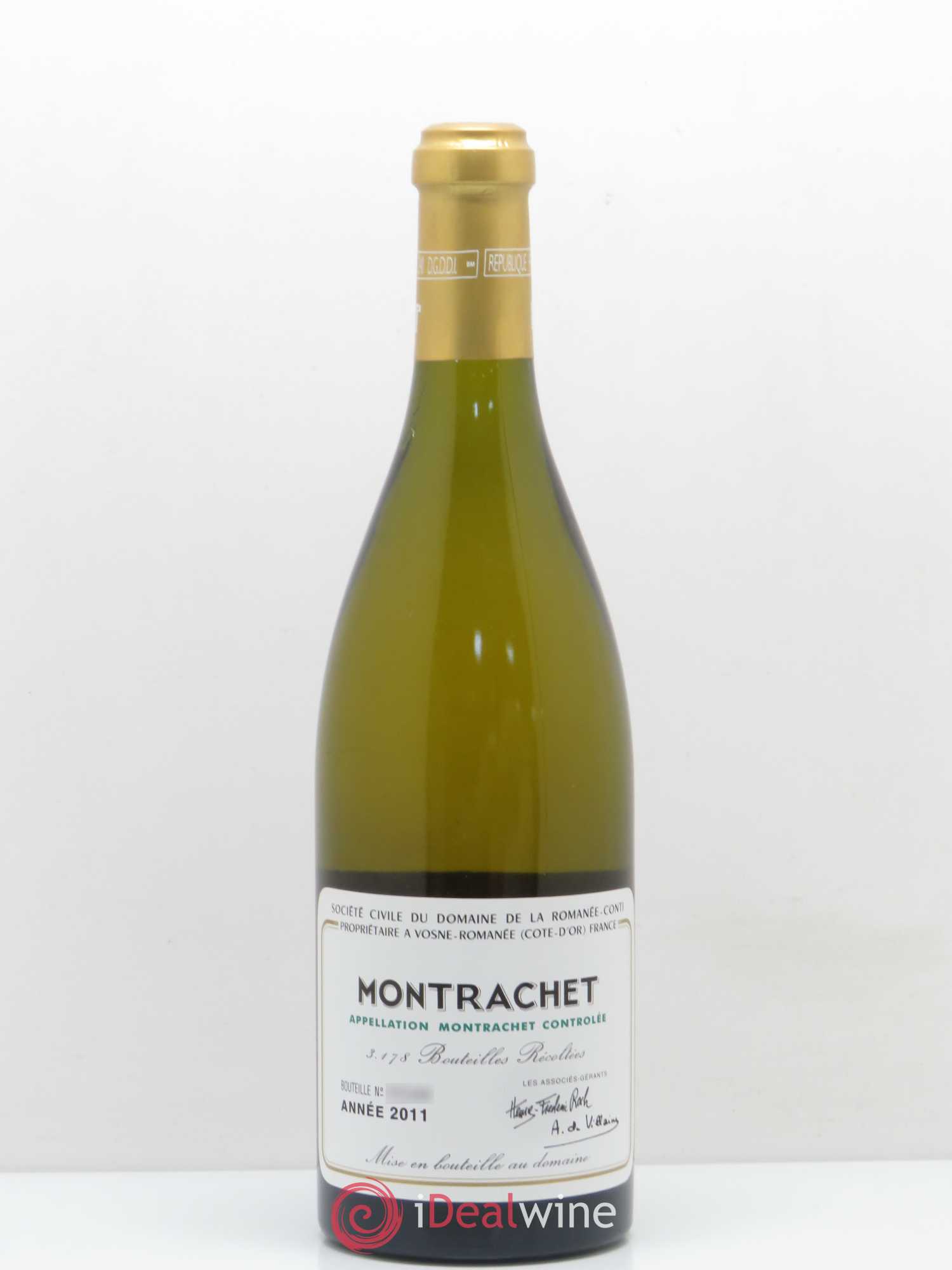 Montrachet Grand Cru Domaine de la Romanée-Conti 2011 - Lot de 1 bouteille - 0
