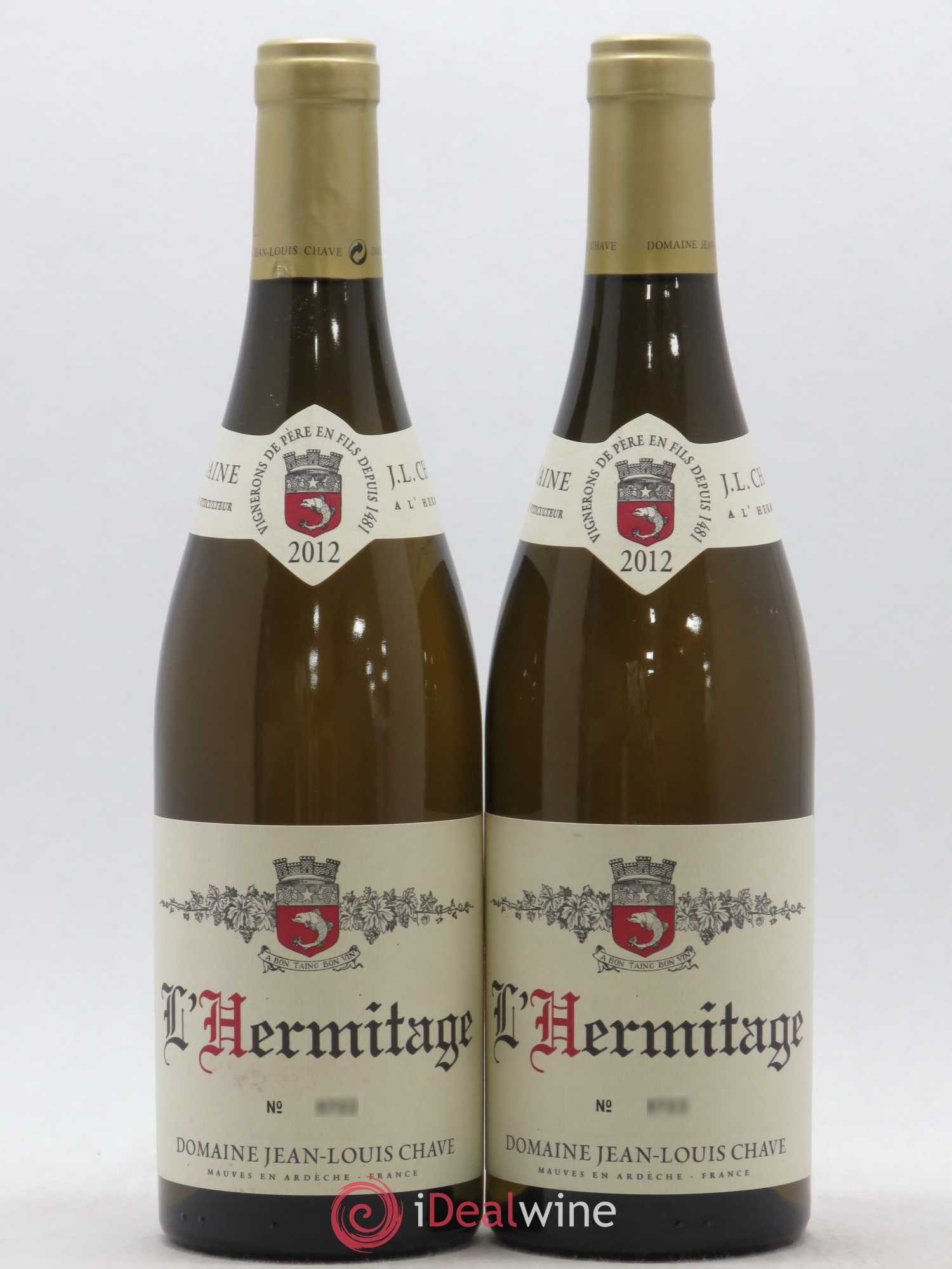 Hermitage Jean-Louis Chave 2012 - Lot de 2 bouteilles - 0
