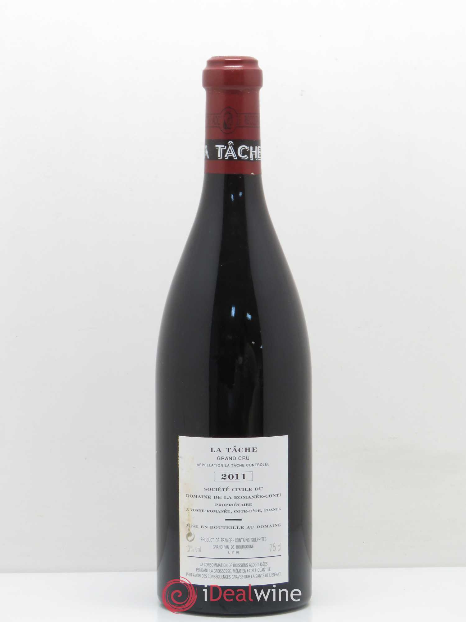 La Tâche Grand Cru Domaine de la Romanée-Conti 2011 - Lot de 1 bouteille - 1