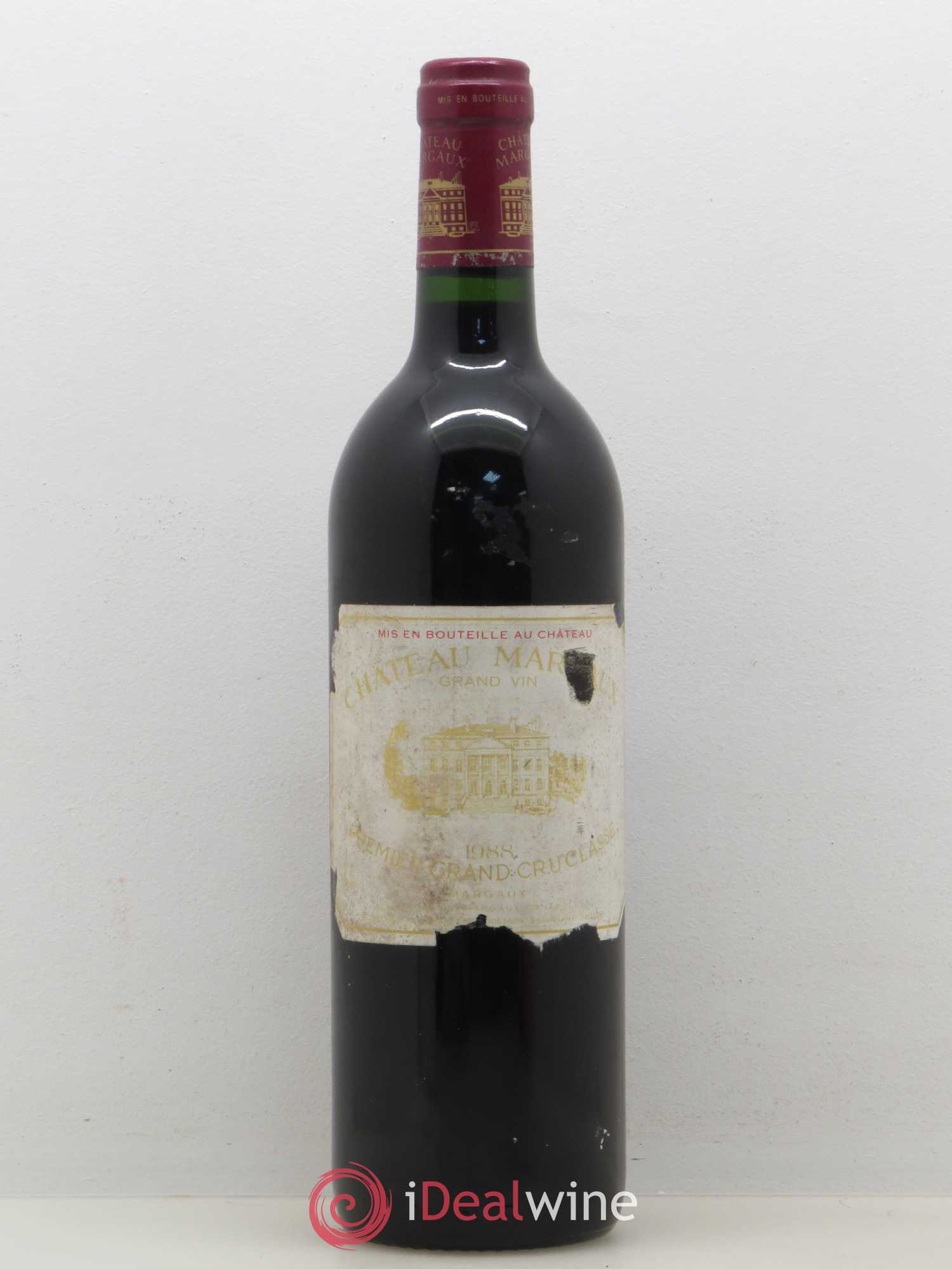Château Margaux 1er Grand Cru Classé 1988 - Lot de 1 bouteille - 0