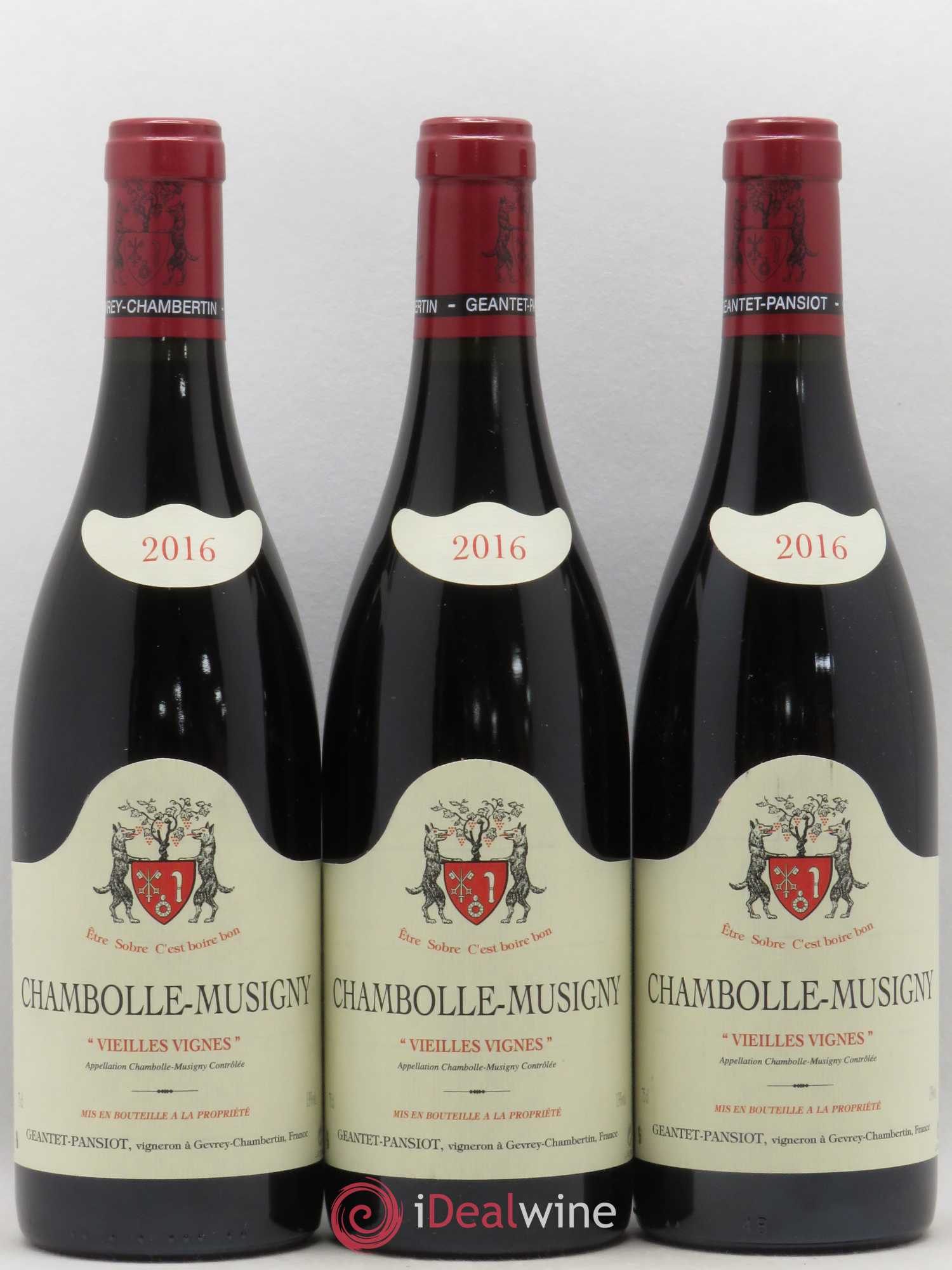 Chambolle-Musigny Vieilles vignes Geantet-Pansiot 2016 - Lot de 3 bouteilles - 0