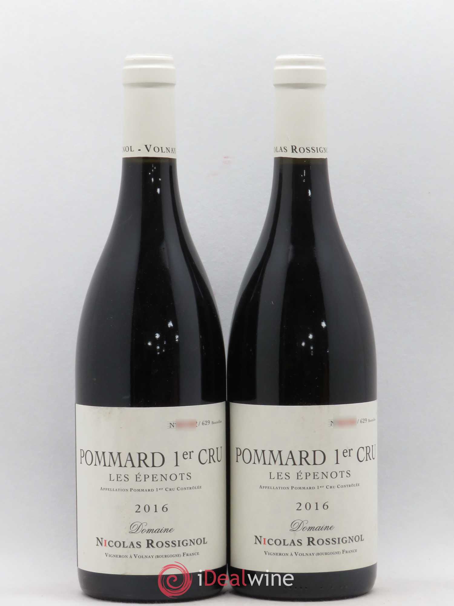 Pommard 1er Cru Epenots Nicolas Rossignol 2016 - Lot de 2 bouteilles - 0