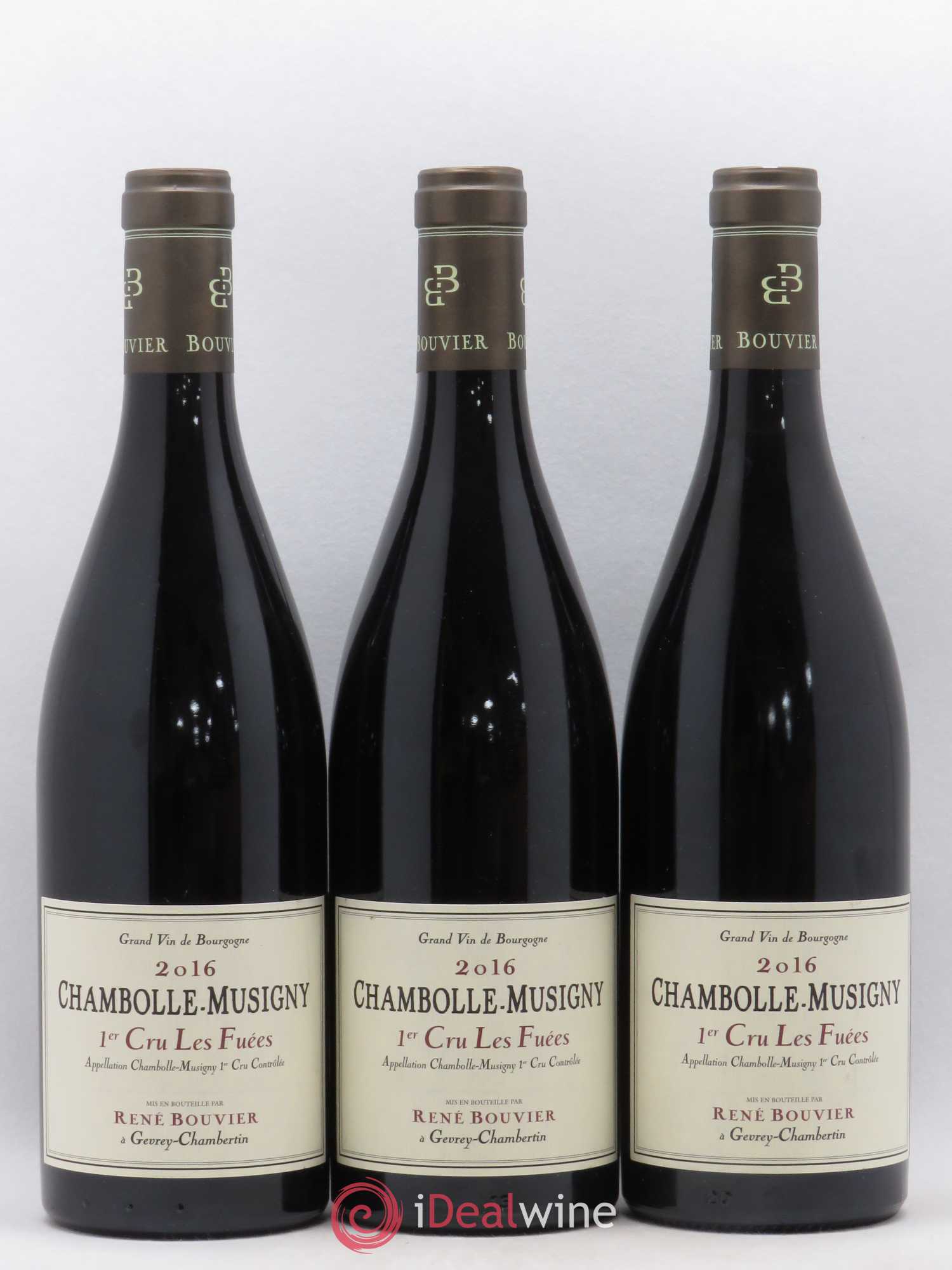 Chambolle-Musigny 1er Cru Les Fuées René Bouvier (Domaine) 2016 - Lot de 3 bouteilles - 0